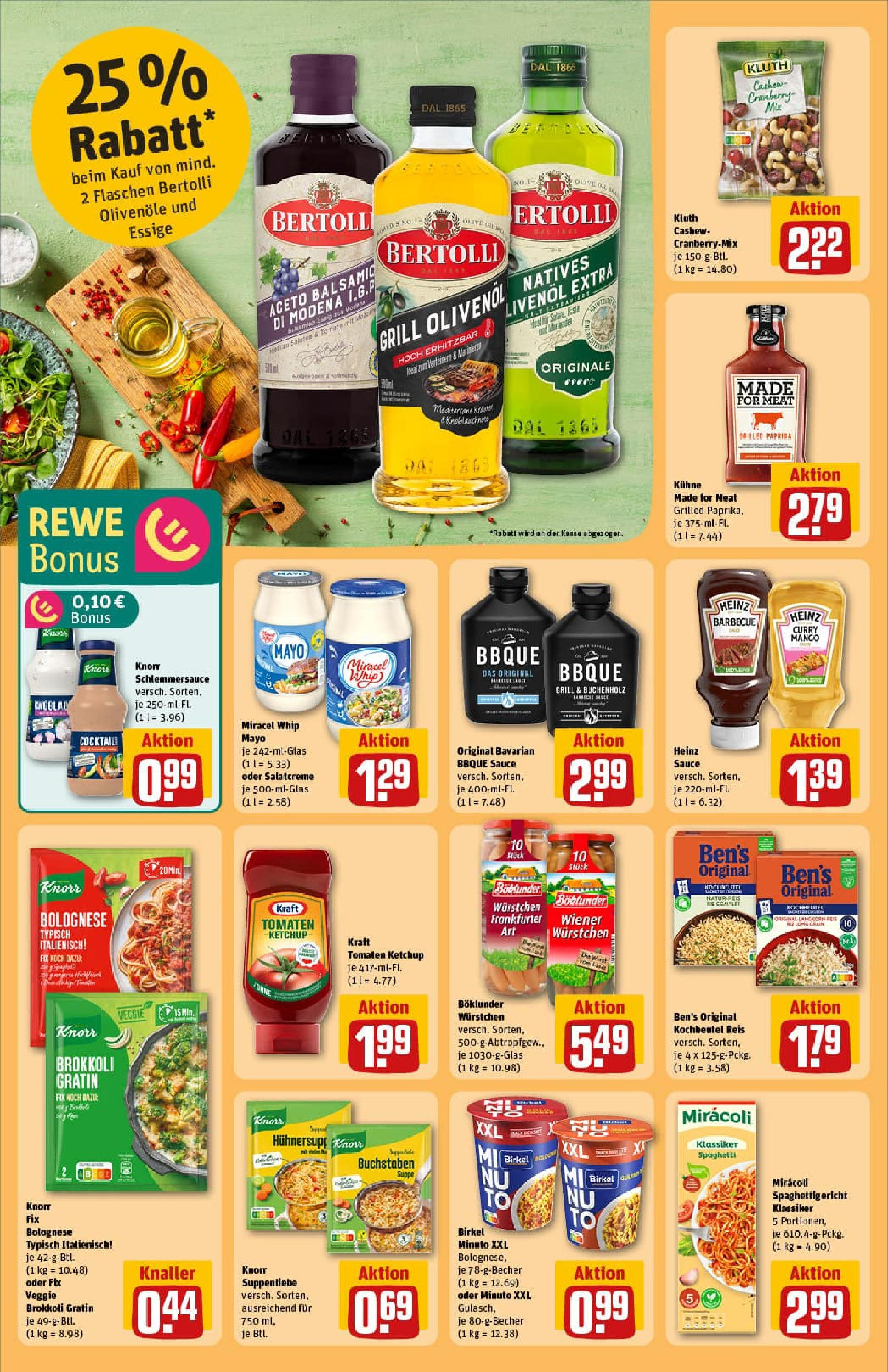 REWE Prospekt ab 29.06.2025 zum Blättern » Angebote | Seite: 30 | Produkte: Knorr fix, Tomaten, Paprika, Mayonnaise