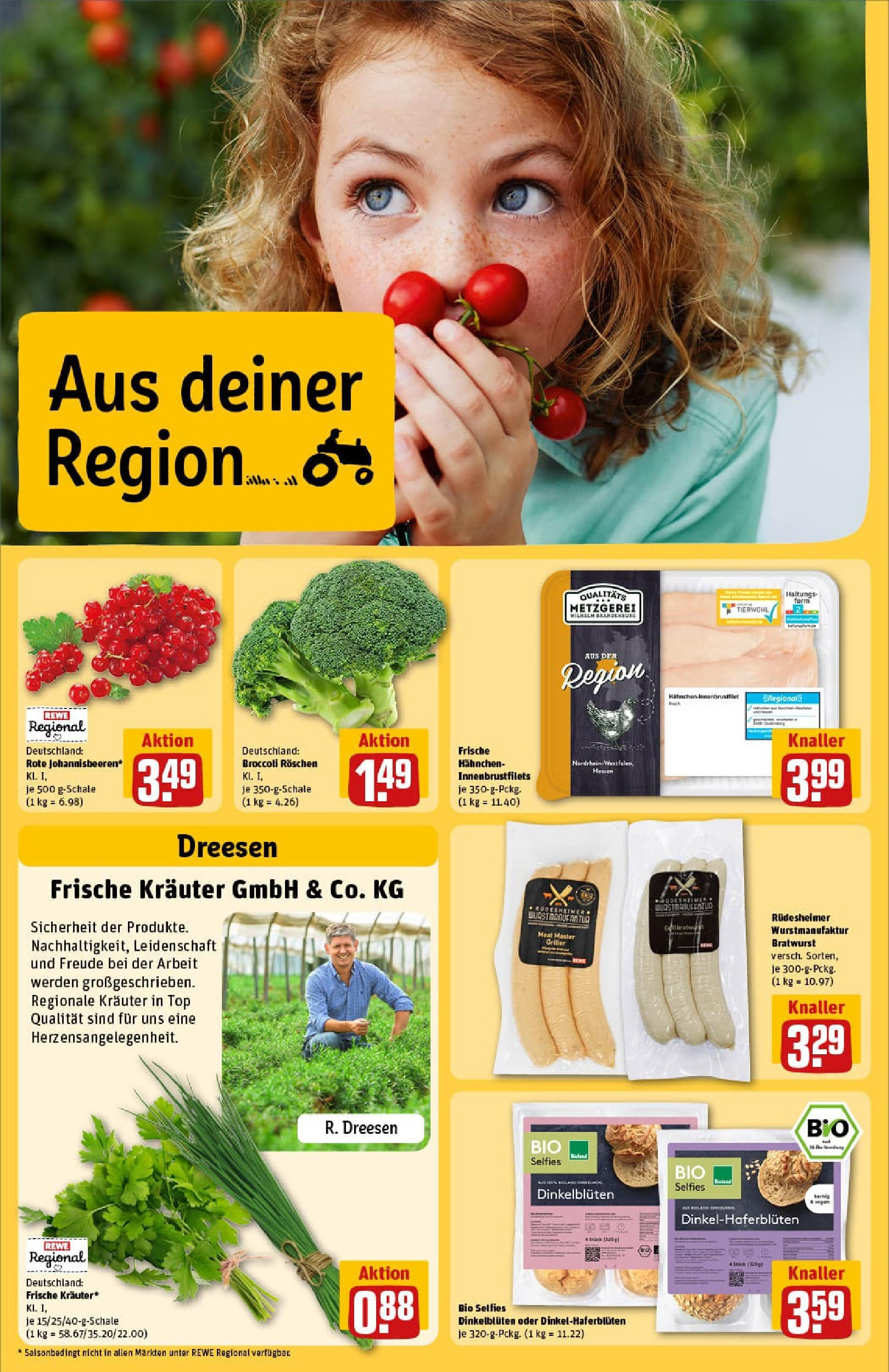 REWE Prospekt ab 29.06.2025 zum Blättern » Angebote | Seite: 28 | Produkte: Top, Hahnchen, Bratwurst