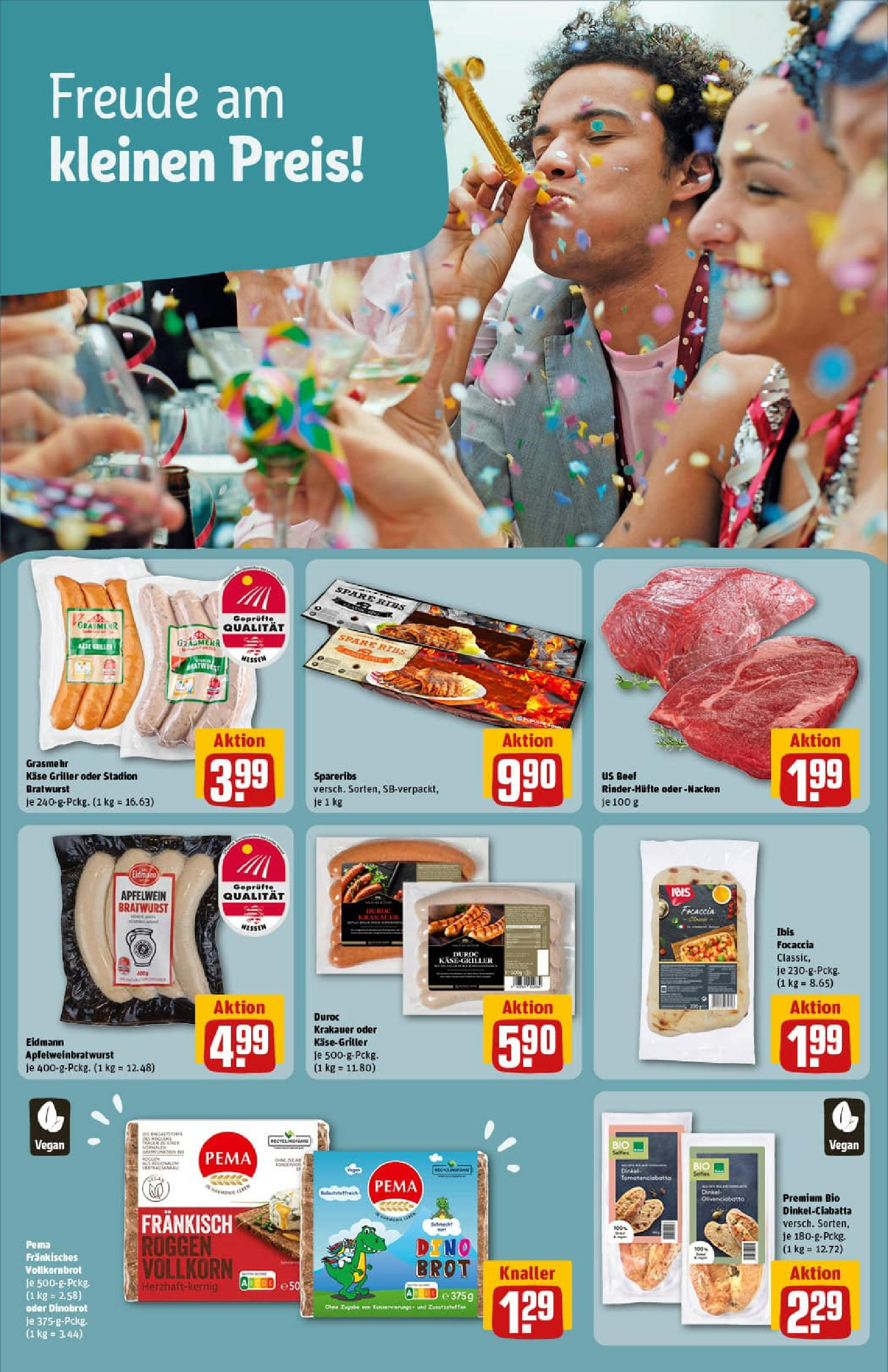 REWE Prospekt ab 29.06.2025 zum Blättern » Angebote | Seite: 25 | Produkte: Vollkornbrot, Bratwurst, Spare ribs, Griller