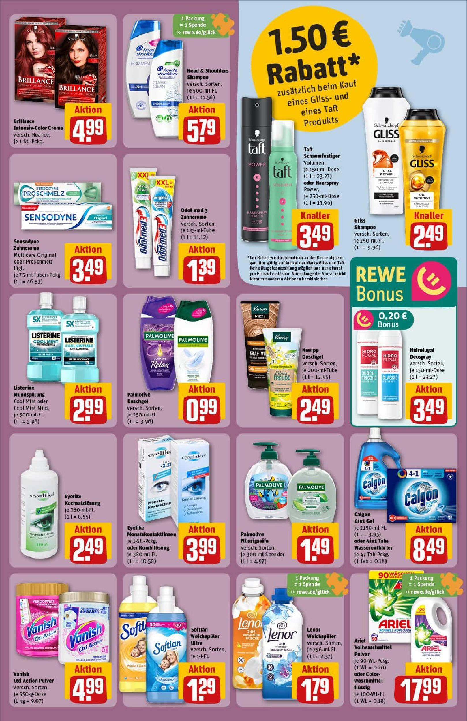 REWE Prospekt ab 29.06.2025 zum Blättern » Angebote | Seite: 35 | Produkte: Lenor, Creme, Duschgel, Deospray