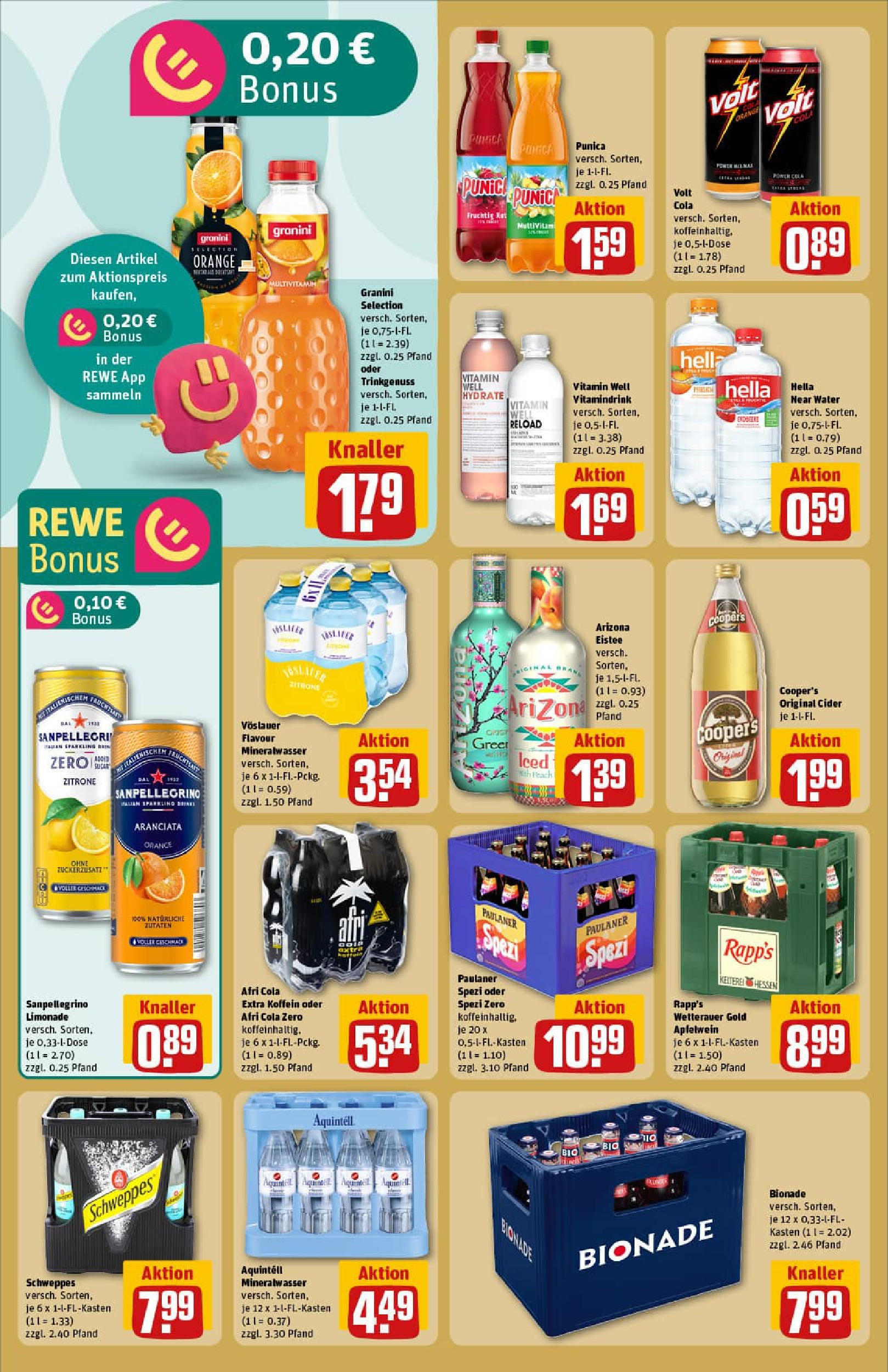 REWE Prospekt ab 29.06.2025 zum Blättern » Angebote | Seite: 28 | Produkte: Cola, Bionade, Zitrone, Paulaner