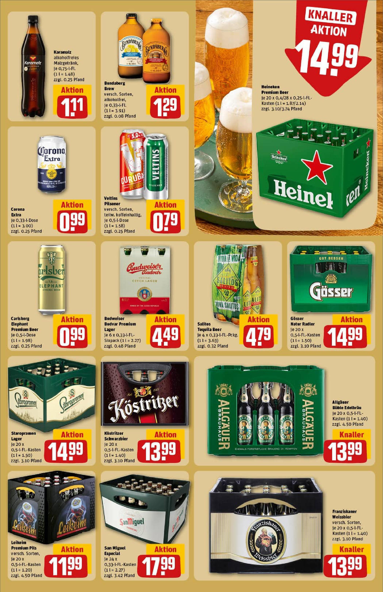 REWE Prospekt ab 29.06.2025 zum Blättern » Angebote | Seite: 29 | Produkte: Franziskaner, Kostritzer, Tequila, Budweiser