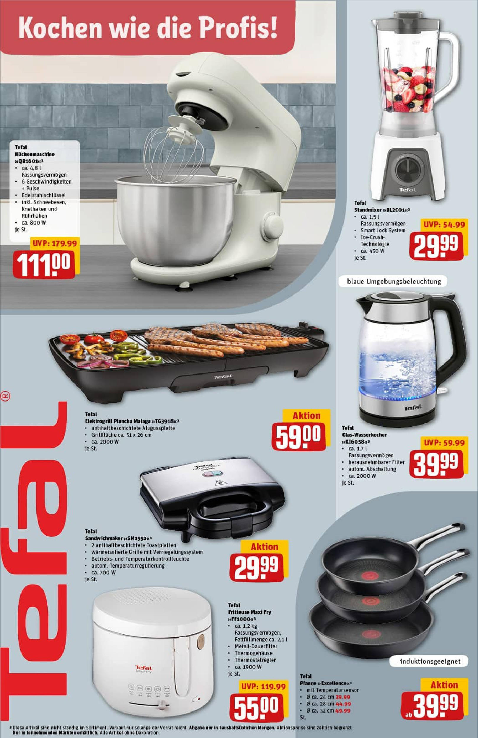 REWE Prospekt ab 29.06.2025 zum Blättern » Angebote | Seite: 36 | Produkte: Grill, Sandwichmaker, Fritteuse