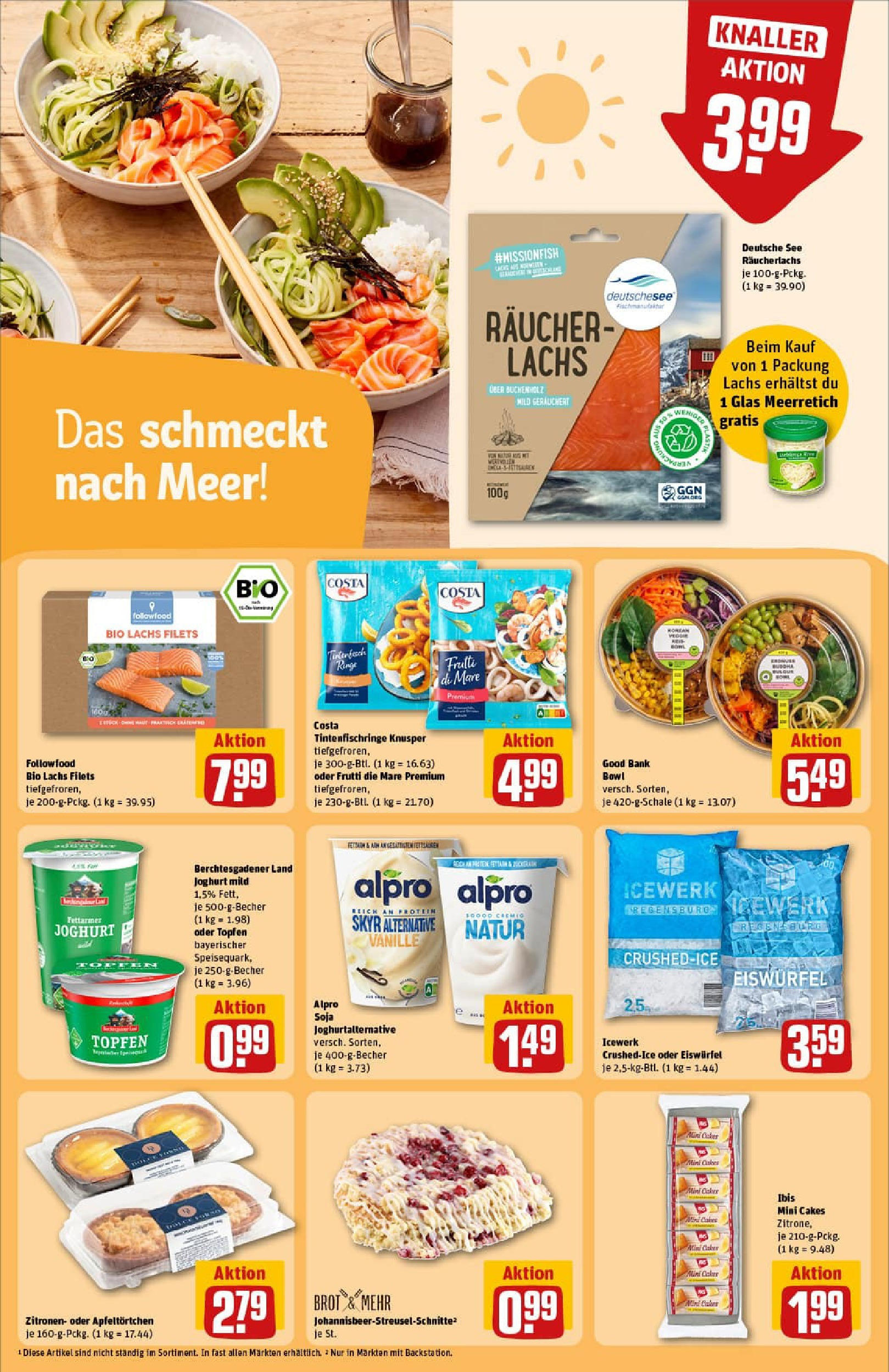 REWE Prospekt ab 29.06.2025 zum Blättern » Angebote | Seite: 23 | Produkte: Skyr, Räucherlachs, Brot, Zitronen