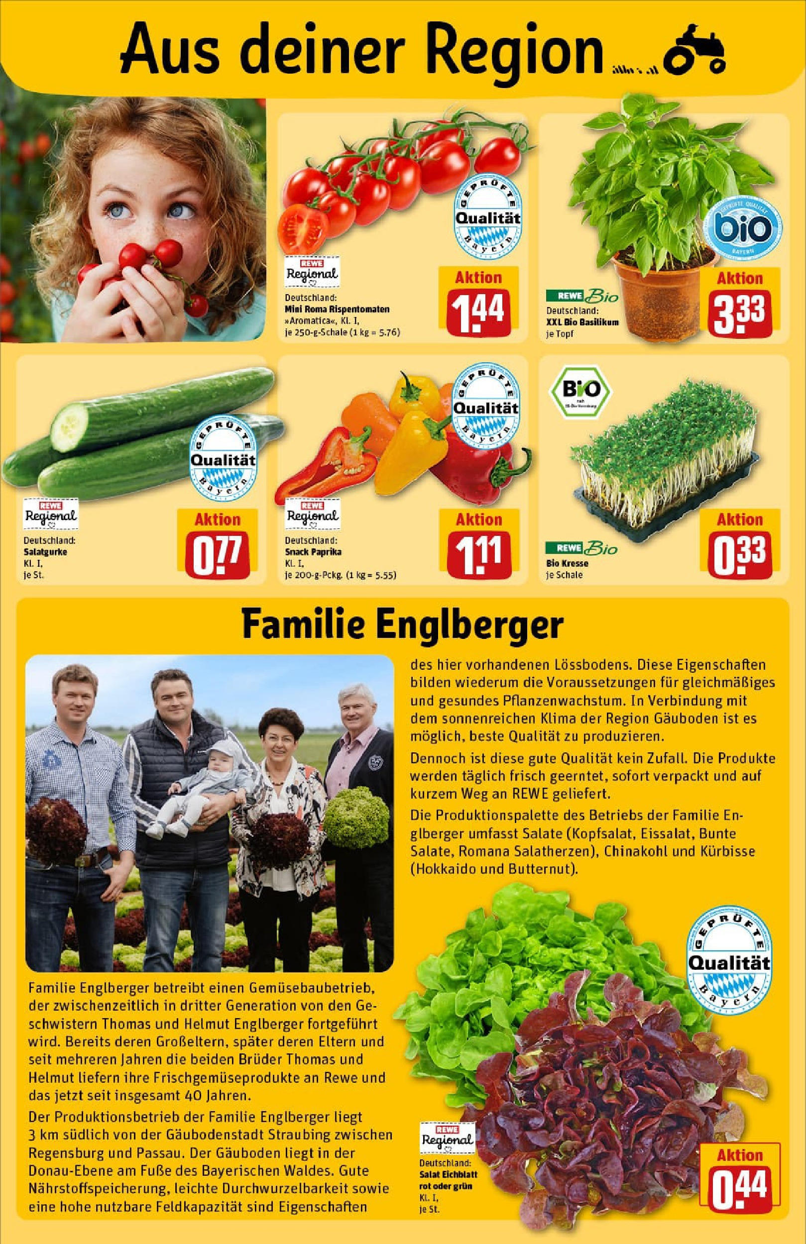 REWE Prospekt ab 29.06.2025 zum Blättern » Angebote | Seite: 32 | Produkte: Paprika, Chinakohl, Salat