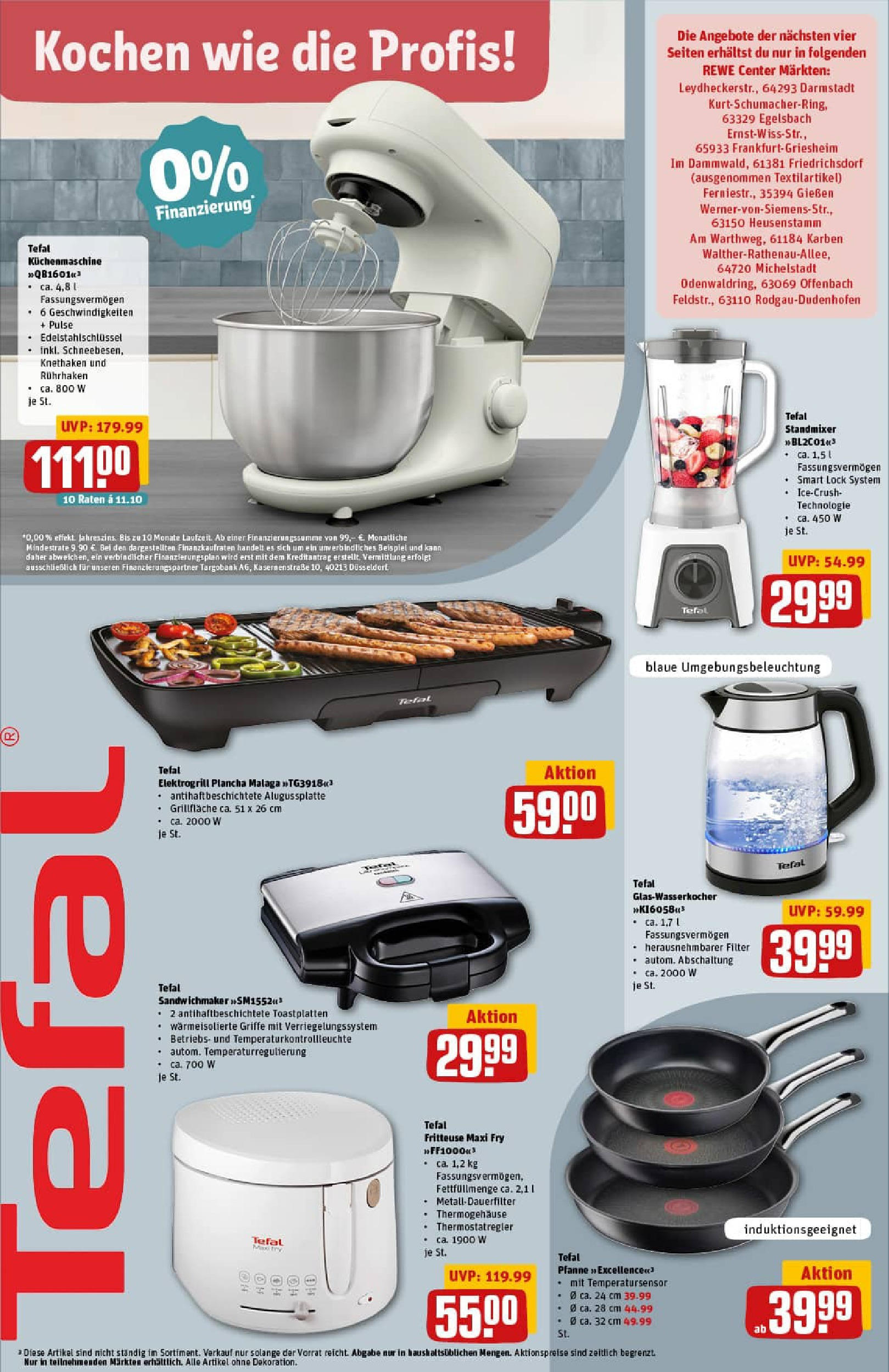 REWE Prospekt ab 29.06.2025 zum Blättern » Angebote | Seite: 40 | Produkte: Grill, Sandwichmaker, Fritteuse