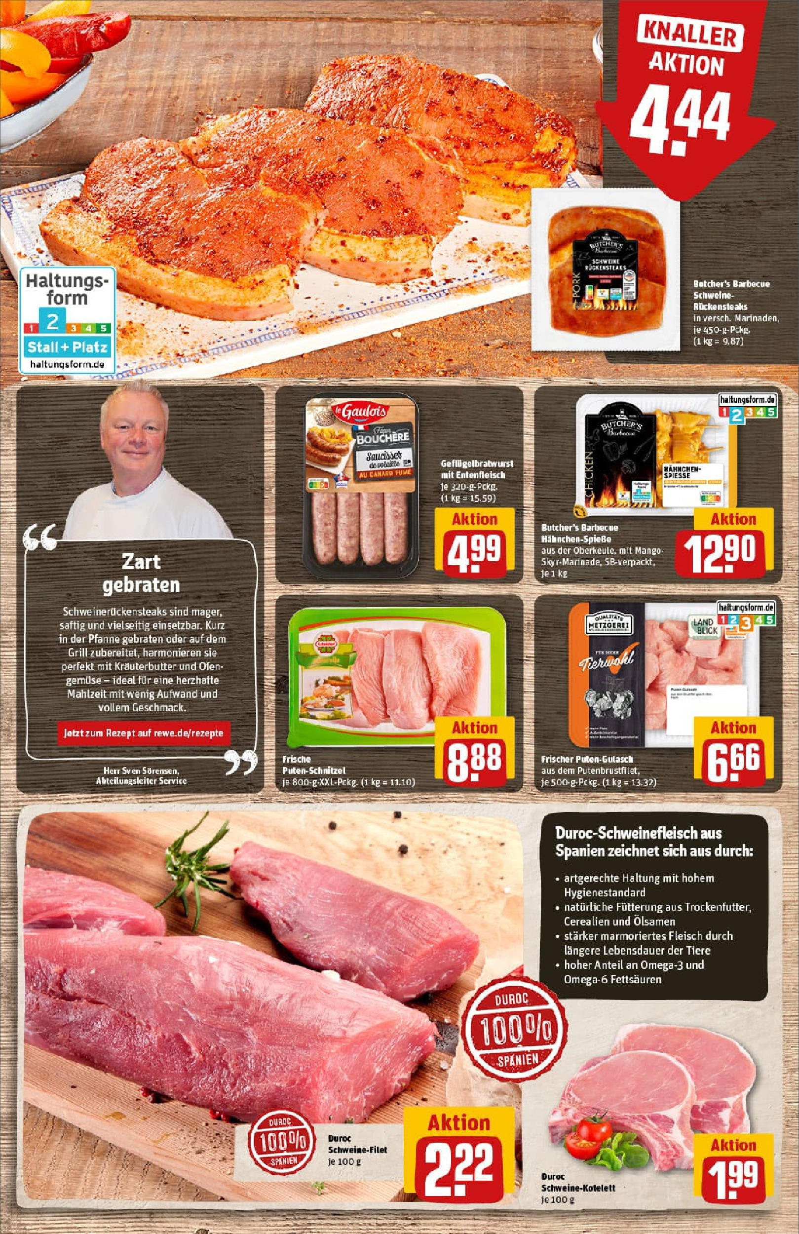 REWE Prospekt ab 29.06.2025 zum Blättern » Angebote | Seite: 10 | Produkte: Grill, Kräuterbutter, Spieße, Putenschnitzel