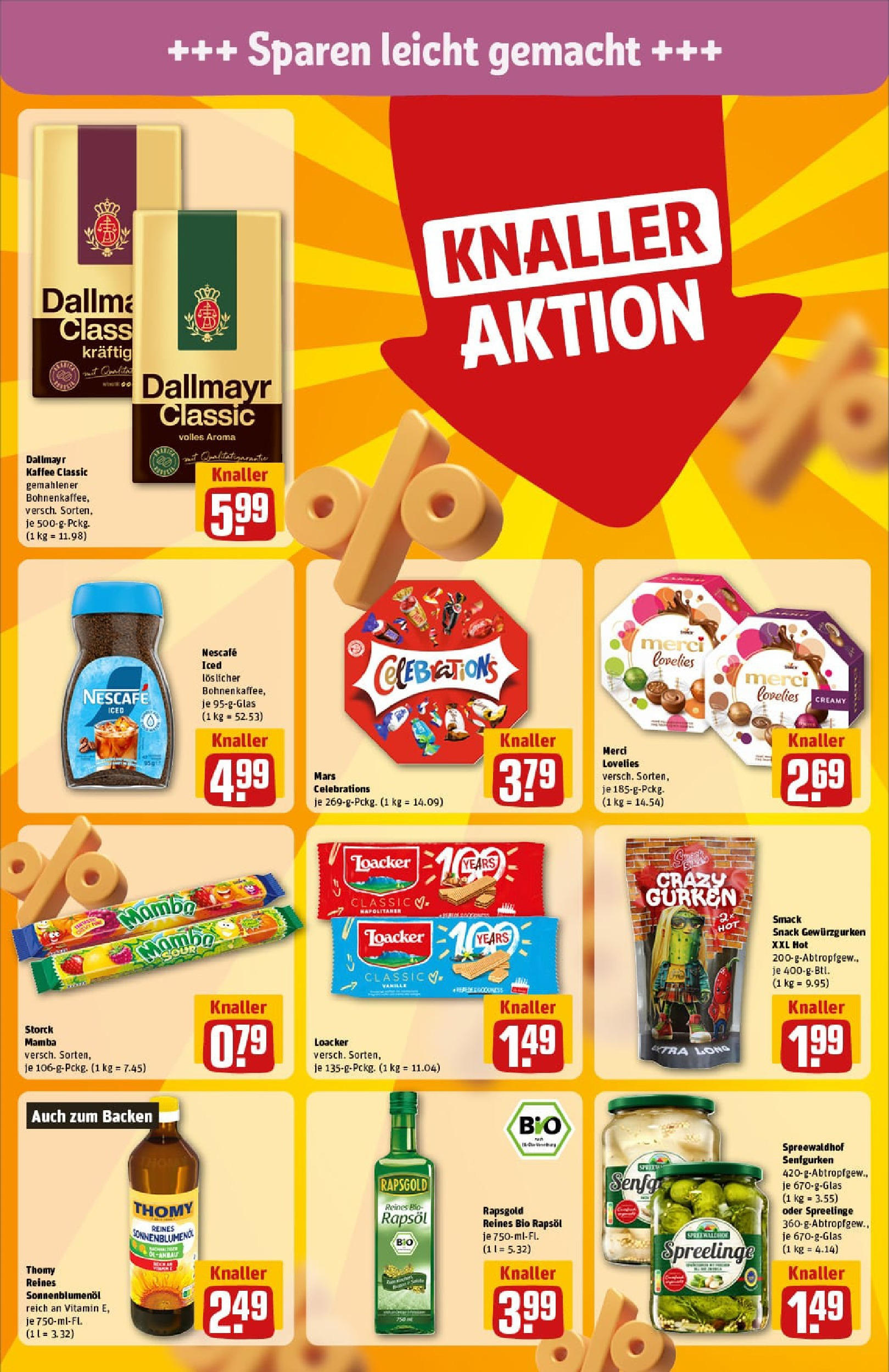 REWE Prospekt ab 29.06.2025 zum Blättern » Angebote | Seite: 24 | Produkte: Nescafe, Sonnenblumenol, Mars, Gurken
