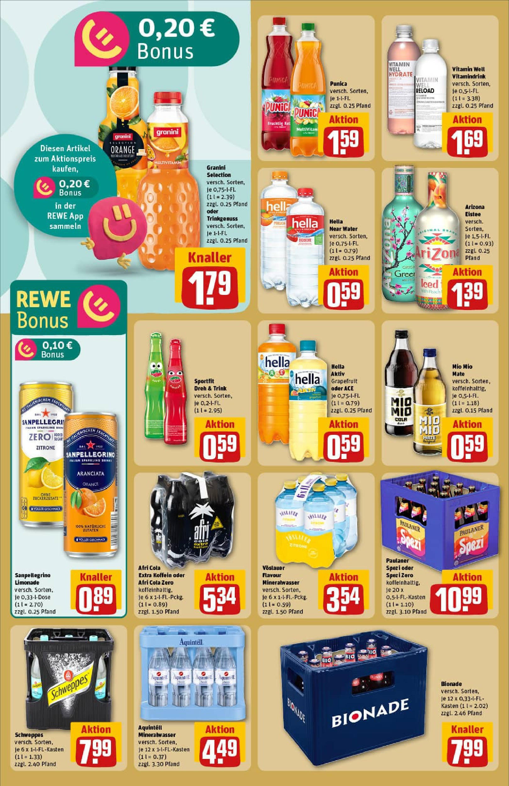 REWE Prospekt ab 29.06.2025 zum Blättern » Angebote | Seite: 26 | Produkte: Paulaner spezi, Schweppes, Zitrone, Paulaner