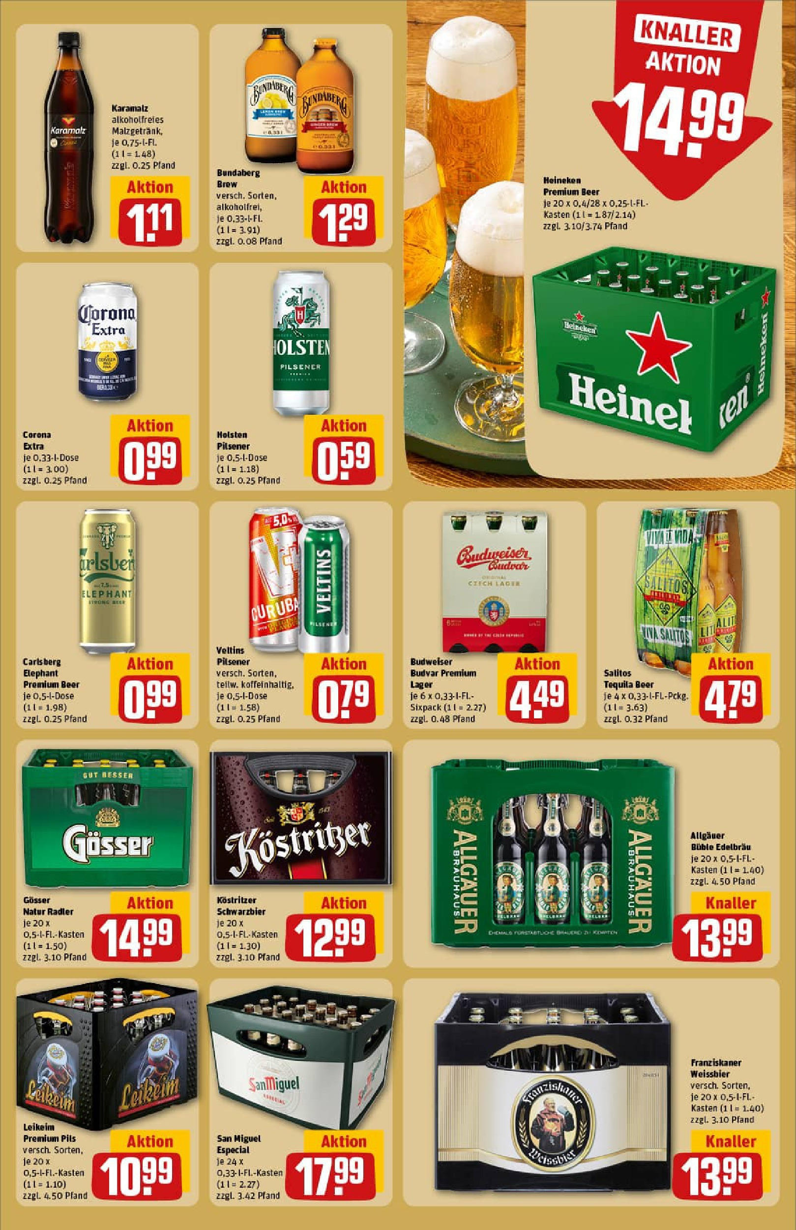 REWE Prospekt ab 29.06.2025 zum Blättern » Angebote | Seite: 27 | Produkte: Carlsberg, Weißbier, Heineken, Radler