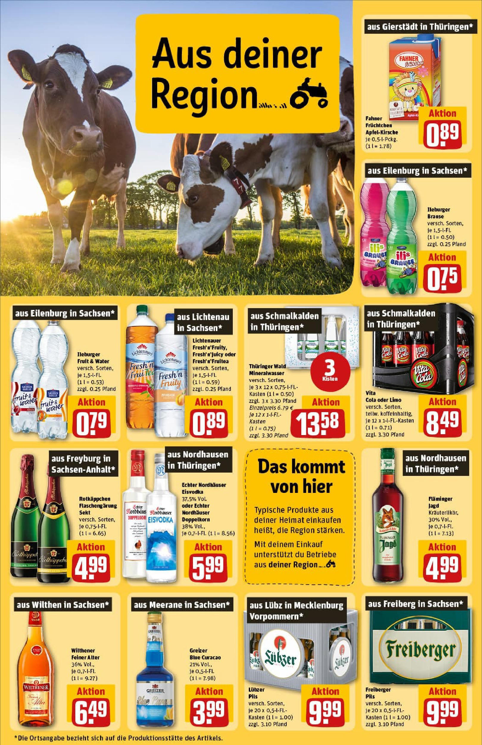 REWE Prospekt ab 29.06.2025 zum Blättern » Angebote | Seite: 32 | Produkte: Pils, Vita cola, Vodka, Lubzer