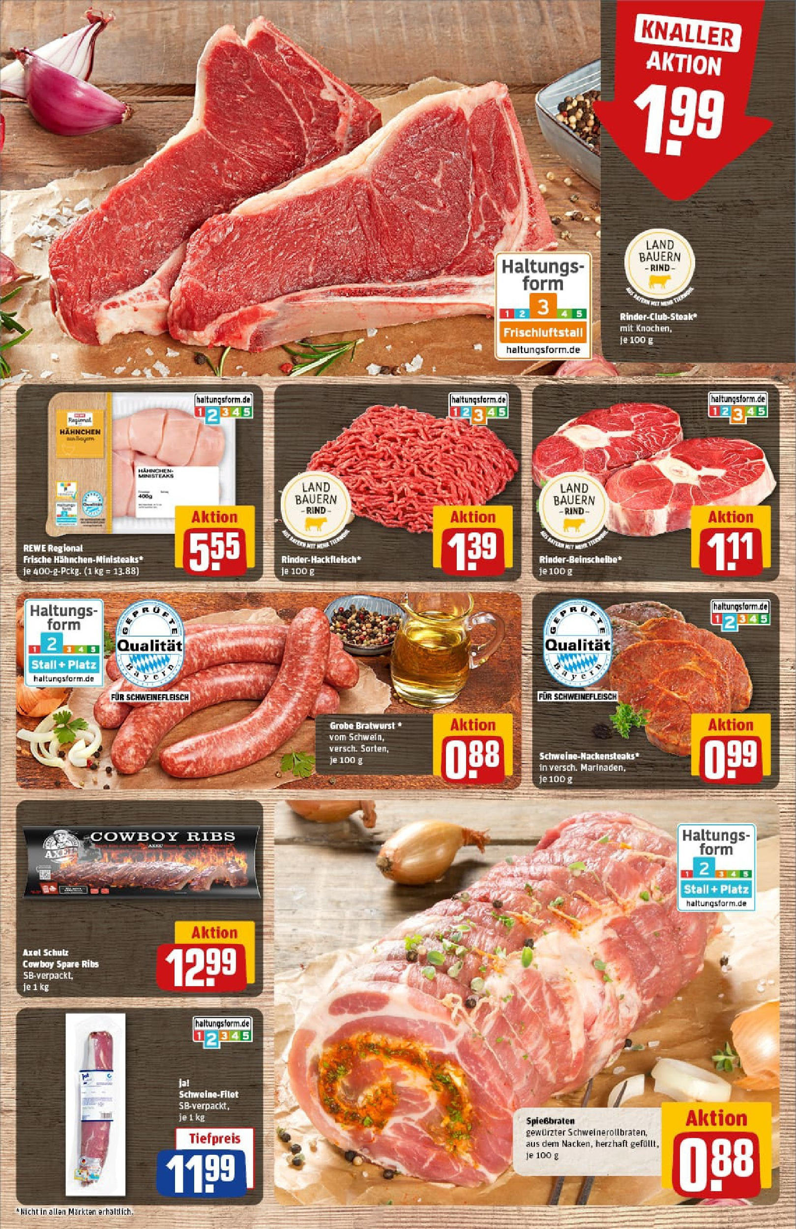 REWE Prospekt ab 29.06.2025 zum Blättern » Angebote | Seite: 11 | Produkte: Bratwurst, Spare ribs, Schweinefilet, Schweinefleisch