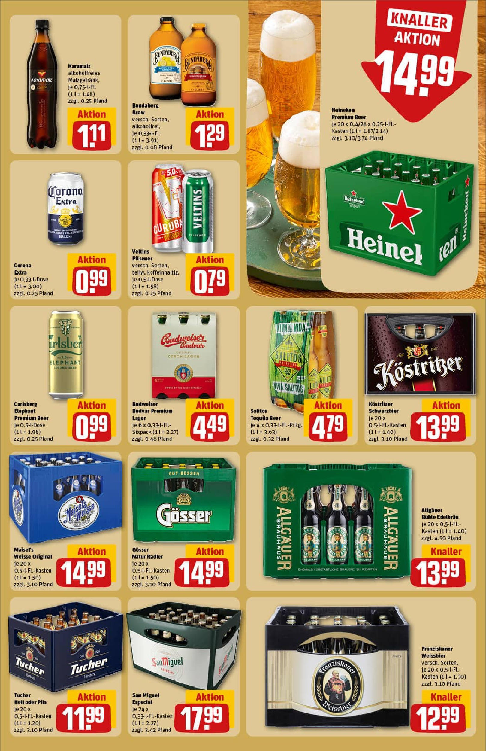 REWE Prospekt ab 29.06.2025 zum Blättern » Angebote | Seite: 27 | Produkte: Weißbier, Pils, Heineken, Tequila