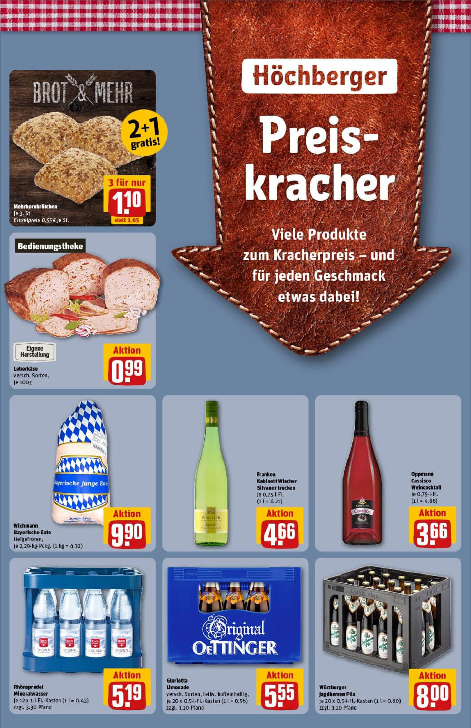 REWE Prospekt ab 29.06.2025 zum Blättern » Angebote | Seite: 43 | Produkte: Pils, Limonade, Brot, Rhonsprudel