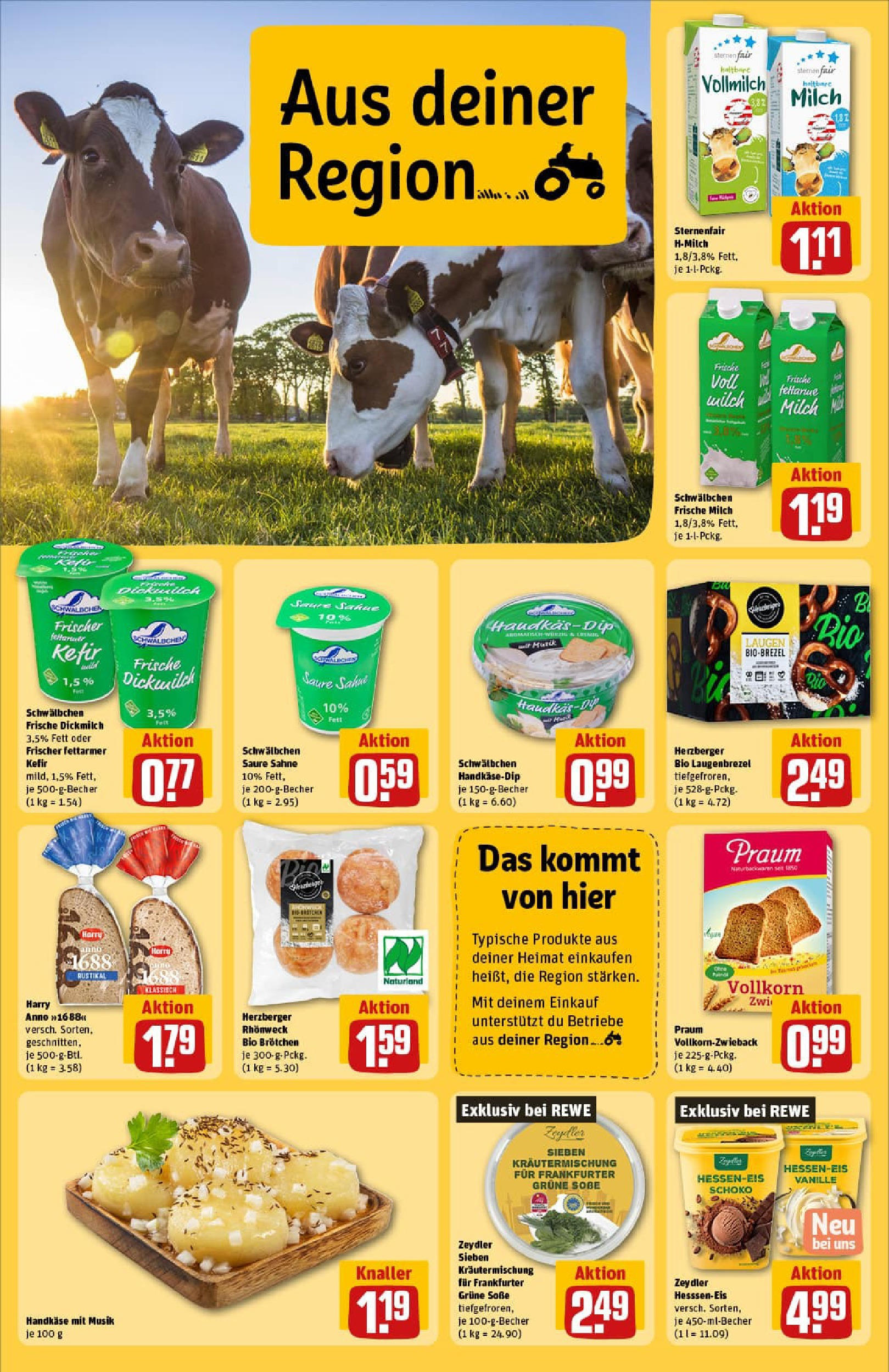 REWE Prospekt ab 29.06.2025 zum Blättern » Angebote | Seite: 30 | Produkte: Kefir, Milch, Haltbare milch, Soße