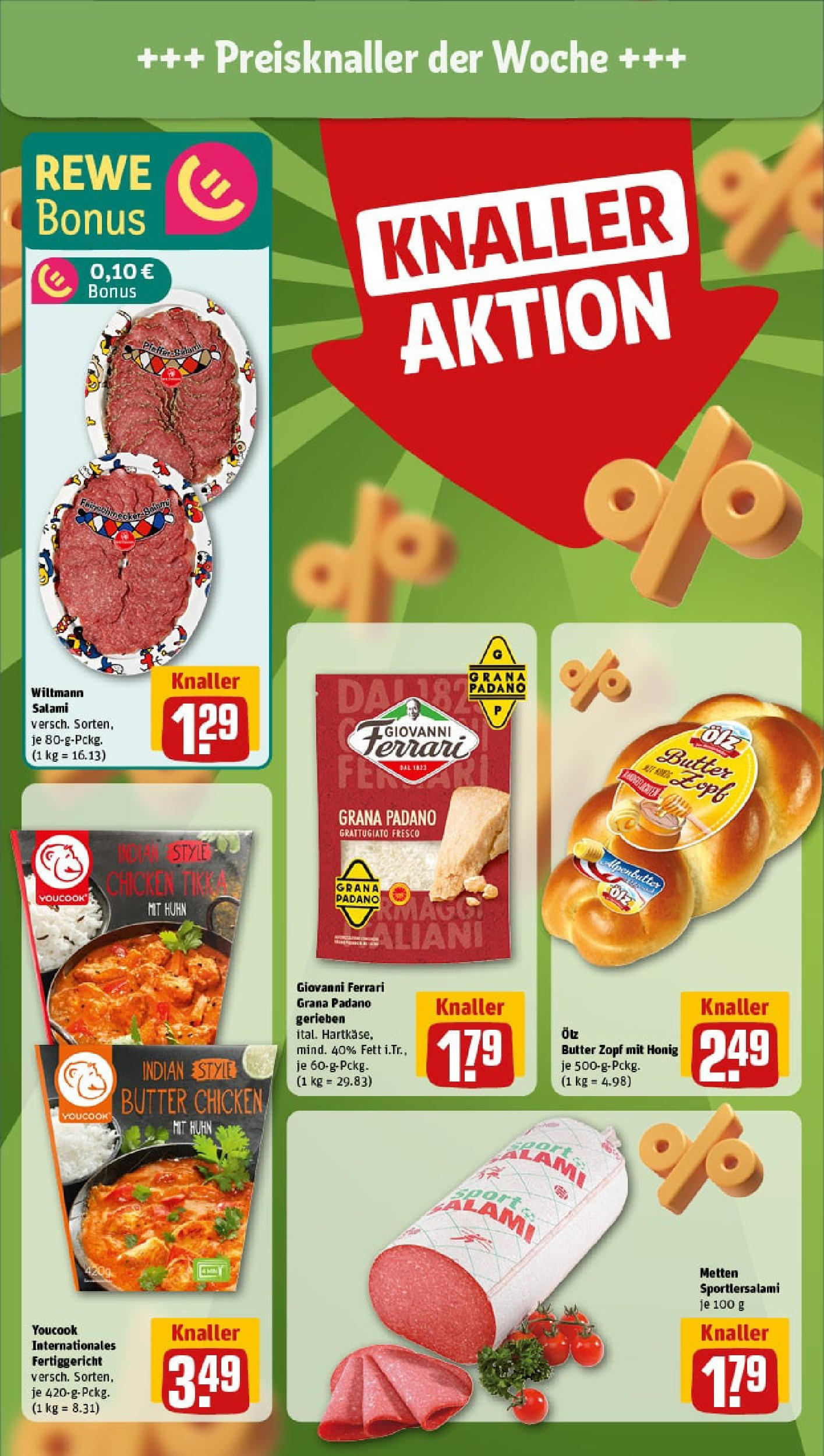 REWE Prospekt ab 29.06.2025 zum Blättern » Angebote | Seite: 4 | Produkte: Youcook, Butter, Salami