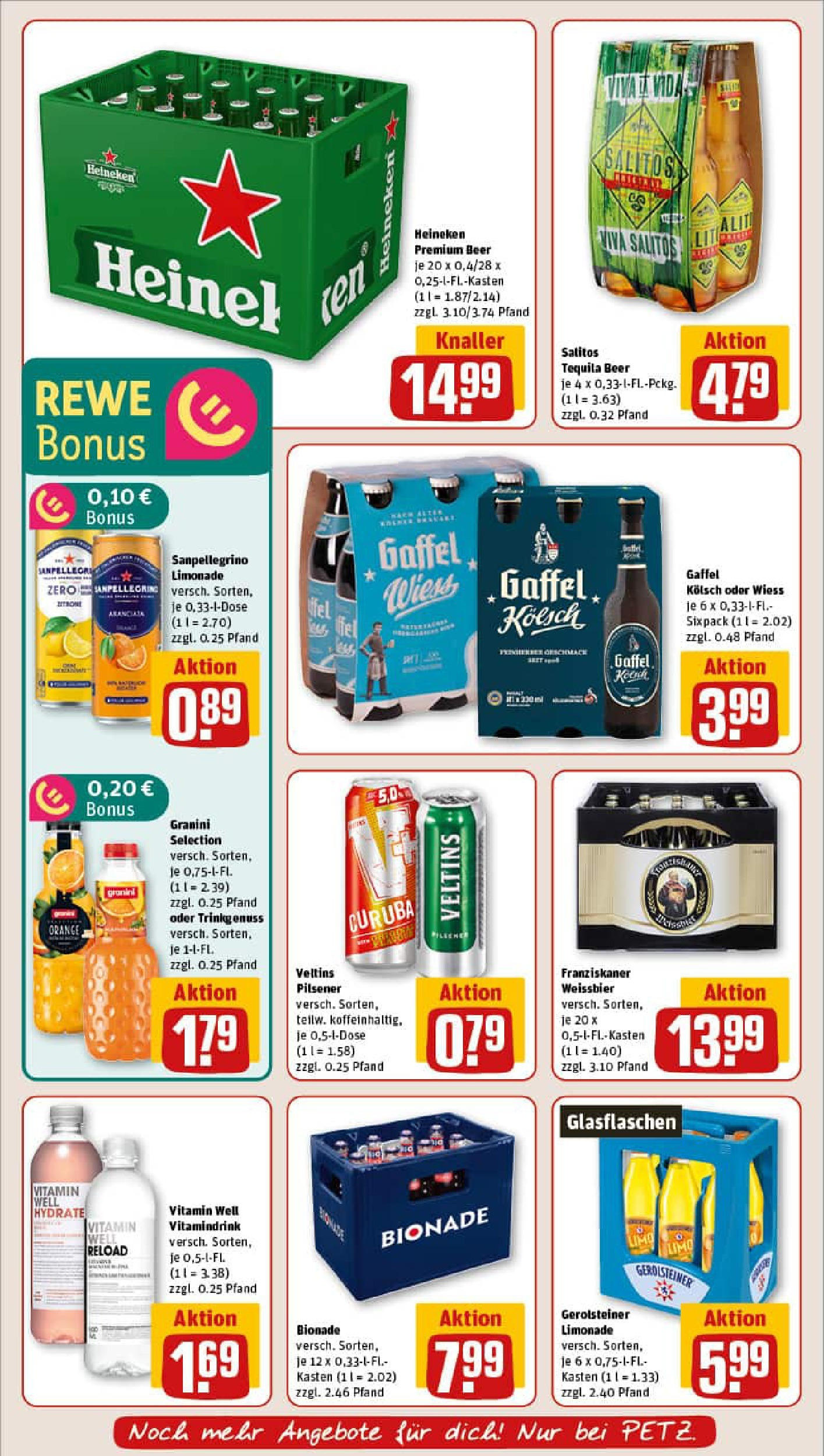REWE Prospekt ab 29.06.2025 zum Blättern » Angebote | Seite: 18 | Produkte: Franziskaner, Limonade, Veltins, Gerolsteiner