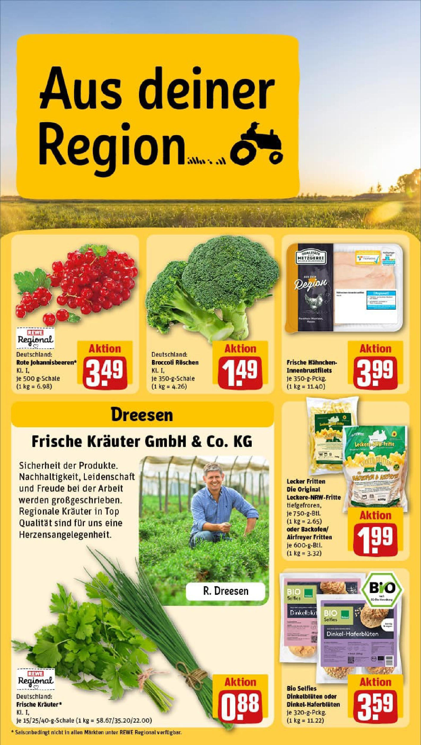 REWE Prospekt ab 29.06.2025 zum Blättern » Angebote | Seite: 22 | Produkte: Top, Hahnchen