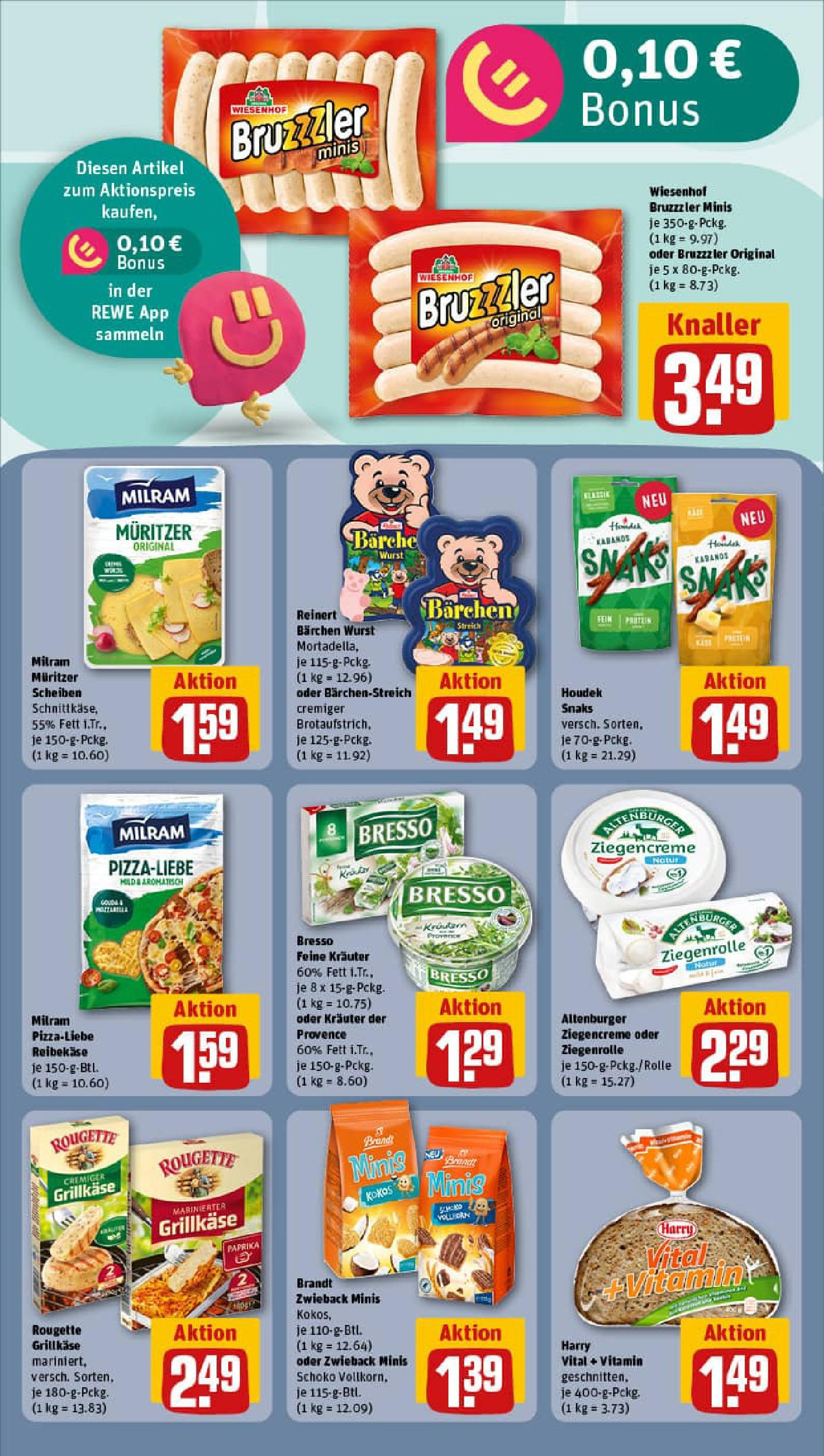 REWE Prospekt ab 29.06.2025 zum Blättern » Angebote | Seite: 12 | Produkte: Paprika, Milram, Wurst, Reibekase