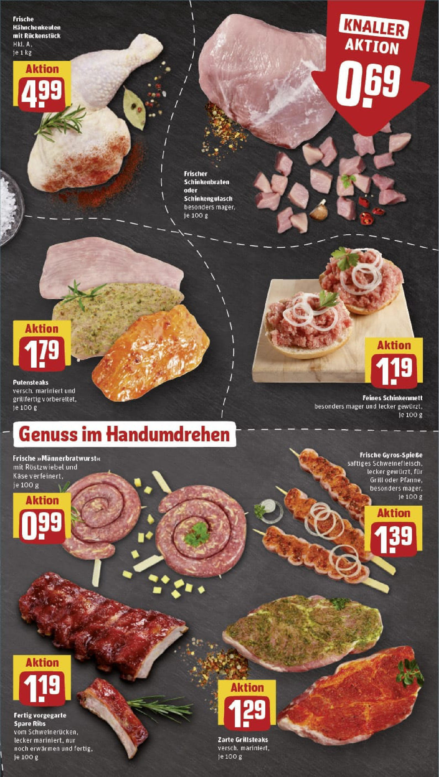 REWE Prospekt ab 29.06.2025 zum Blättern » Angebote | Seite: 7 | Produkte: Grill, Käse, Spare ribs, Gyros