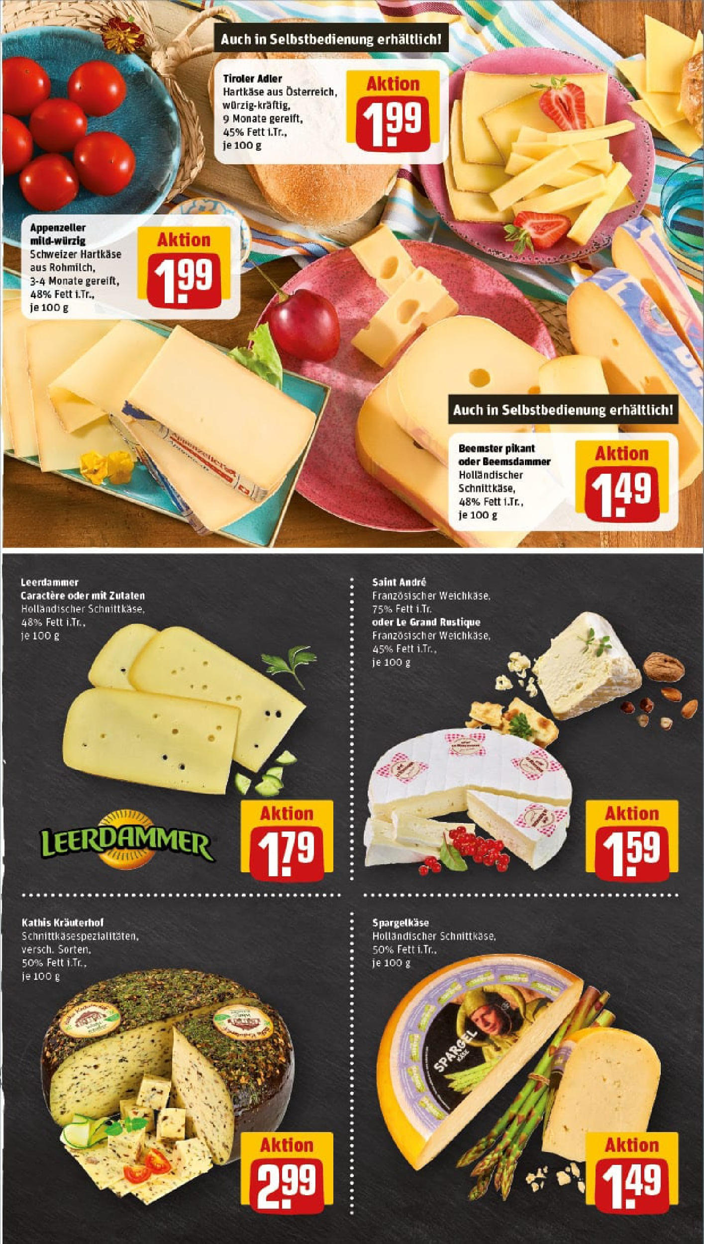 REWE Prospekt ab 29.06.2025 zum Blättern » Angebote | Seite: 9 | Produkte: Spargel, Leerdammer