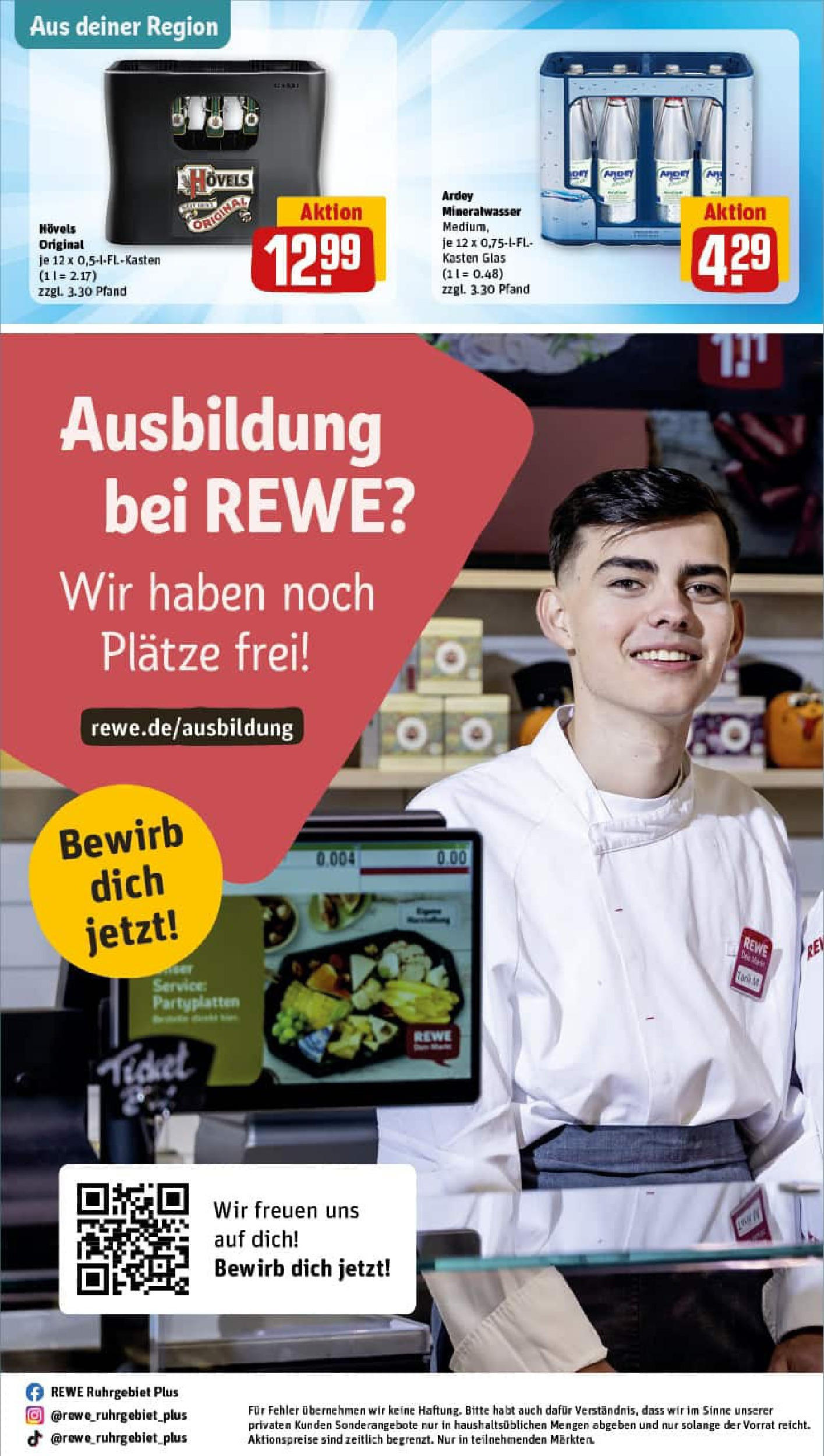 REWE Prospekt ab 29.06.2025 zum Blättern » Angebote | Seite: 33 | Produkte: Mineralwasser