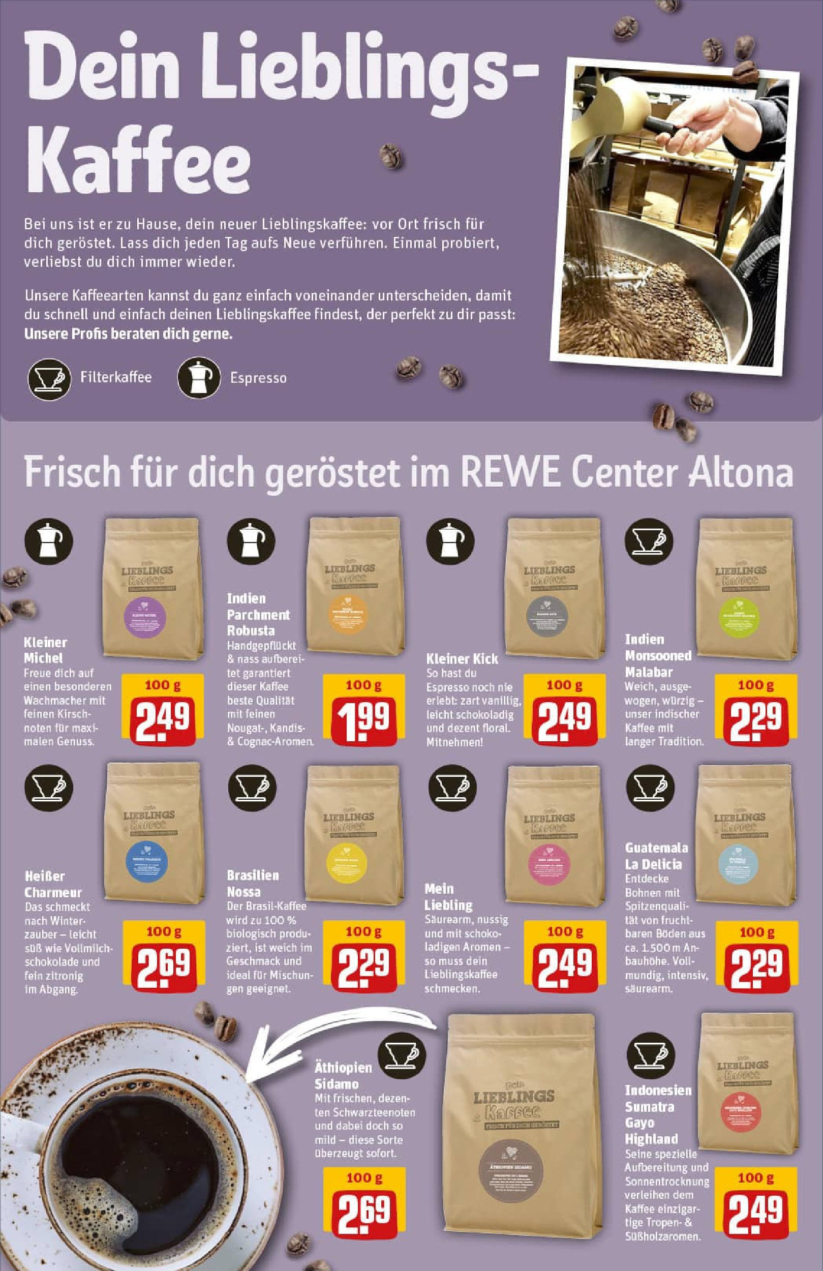 REWE Prospekt ab 27.07.2025 zum Blättern » Angebote | Seite: 14 | Produkte: Kaffee, Schokolade