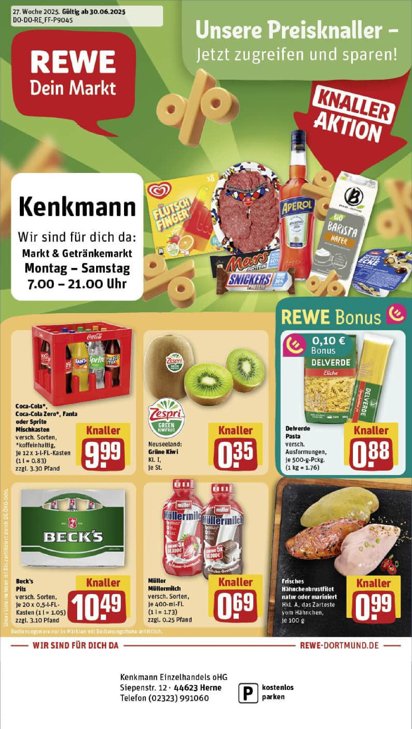 REWE Prospekt ab 29.06.2025 nächste Woche - Prospekt Herne Vorschau von dem Prospekt des Geschäftes Rewe, gültig ab dem 29.06.2025