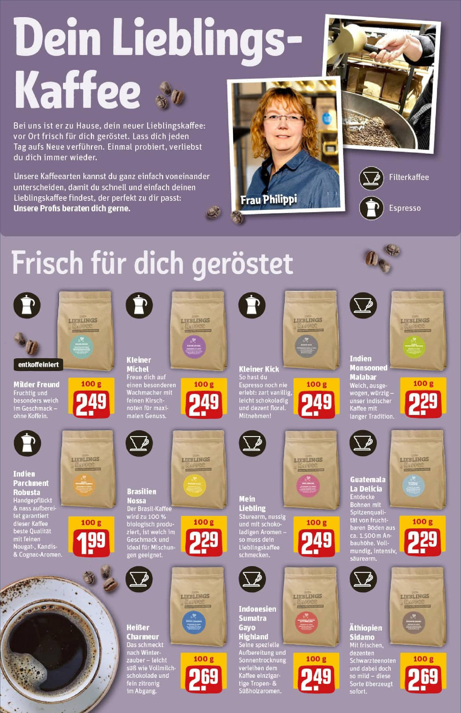 REWE Prospekt ab 27.07.2025 zum Blättern » Angebote | Seite: 16 | Produkte: Kaffee, Schokolade