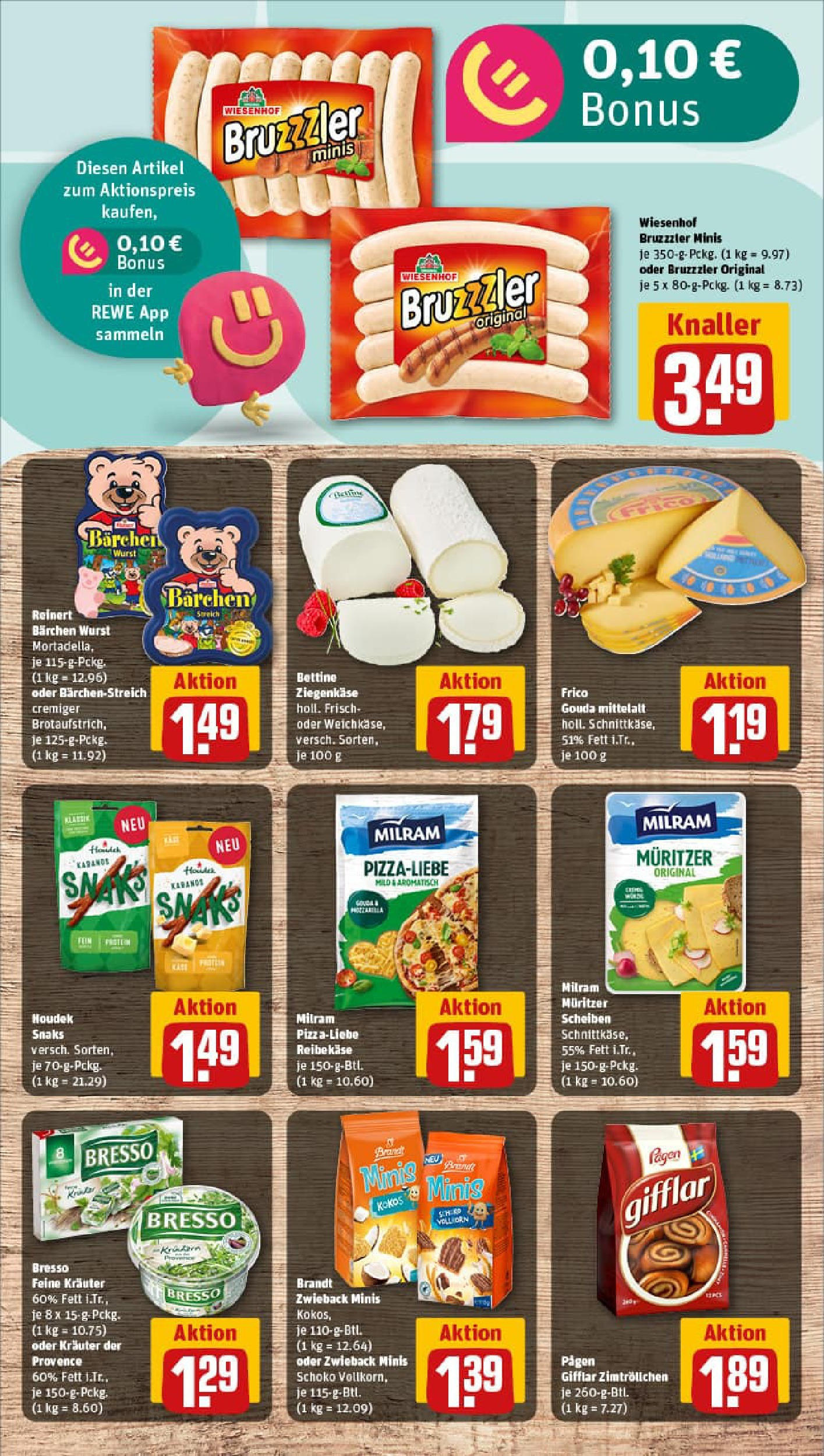 REWE Prospekt ab 29.06.2025 zum Blättern » Angebote | Seite: 11 | Produkte: Gouda, Milram, Wurst, Reibekase
