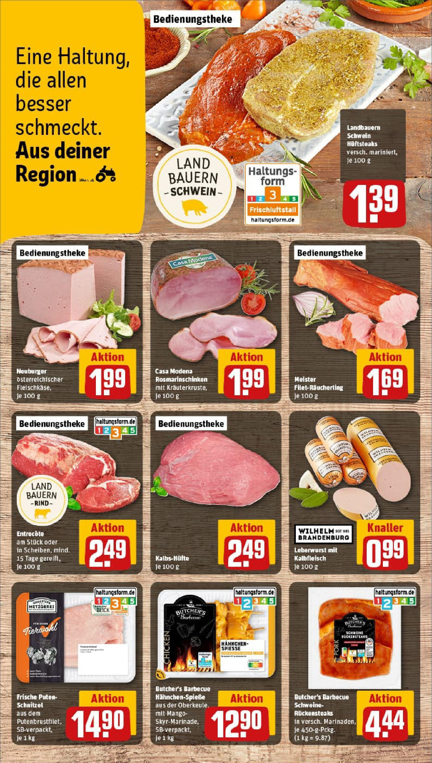 REWE Prospekt ab 29.06.2025 zum Blättern » Angebote | Seite: 10 | Produkte: Hahnchen, Spieße, Schnitzel, Mango