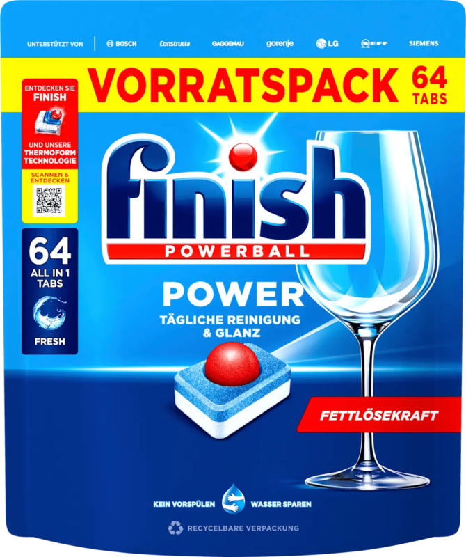 Finish Spülmaschinen-Tabs Power