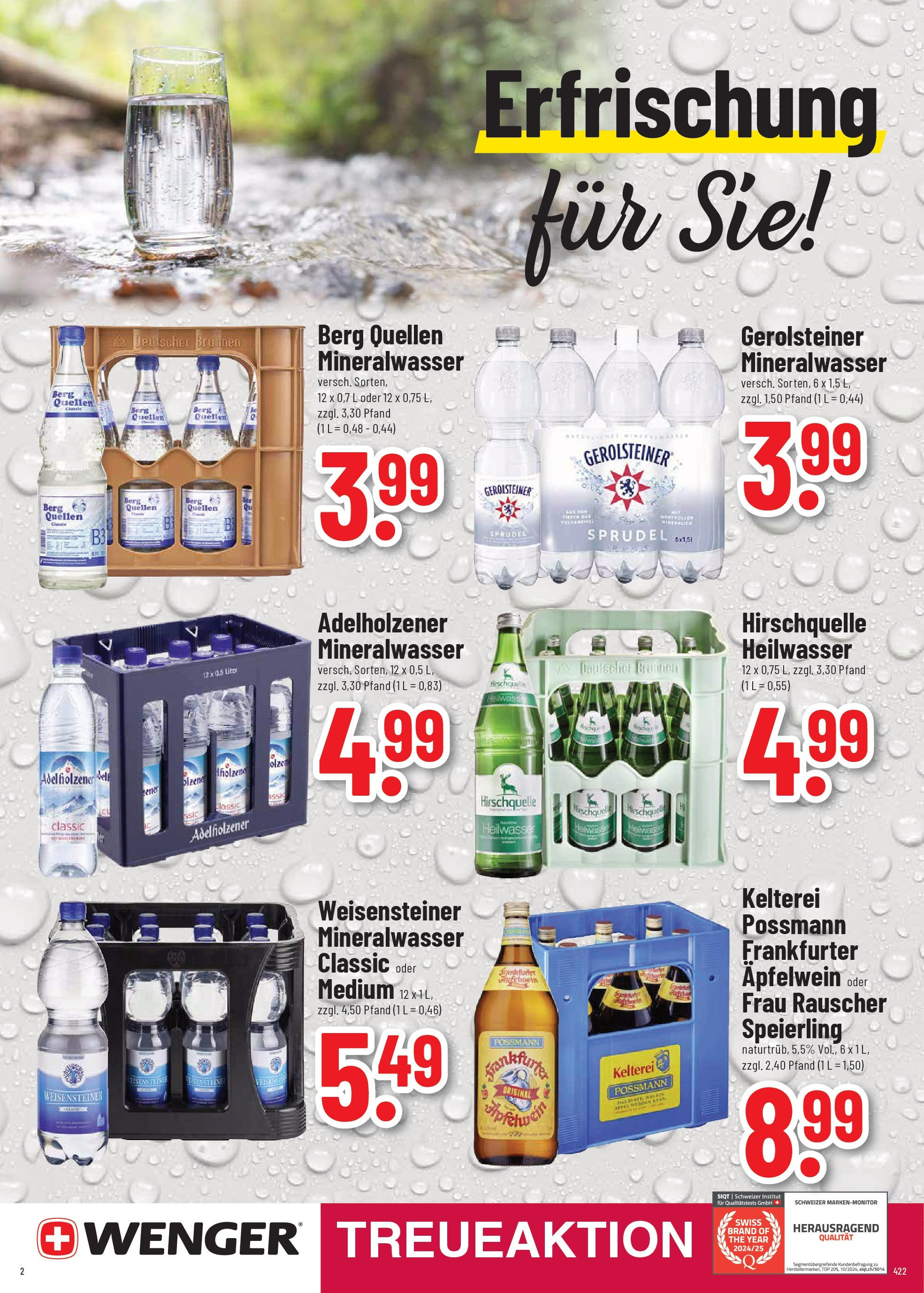 Trinkgut prospekt Dillingen	 (ab 29.06.2025) » Angebote online | Seite: 2 | Produkte: Top, Adelholzener, Mineralwasser, Gerolsteiner