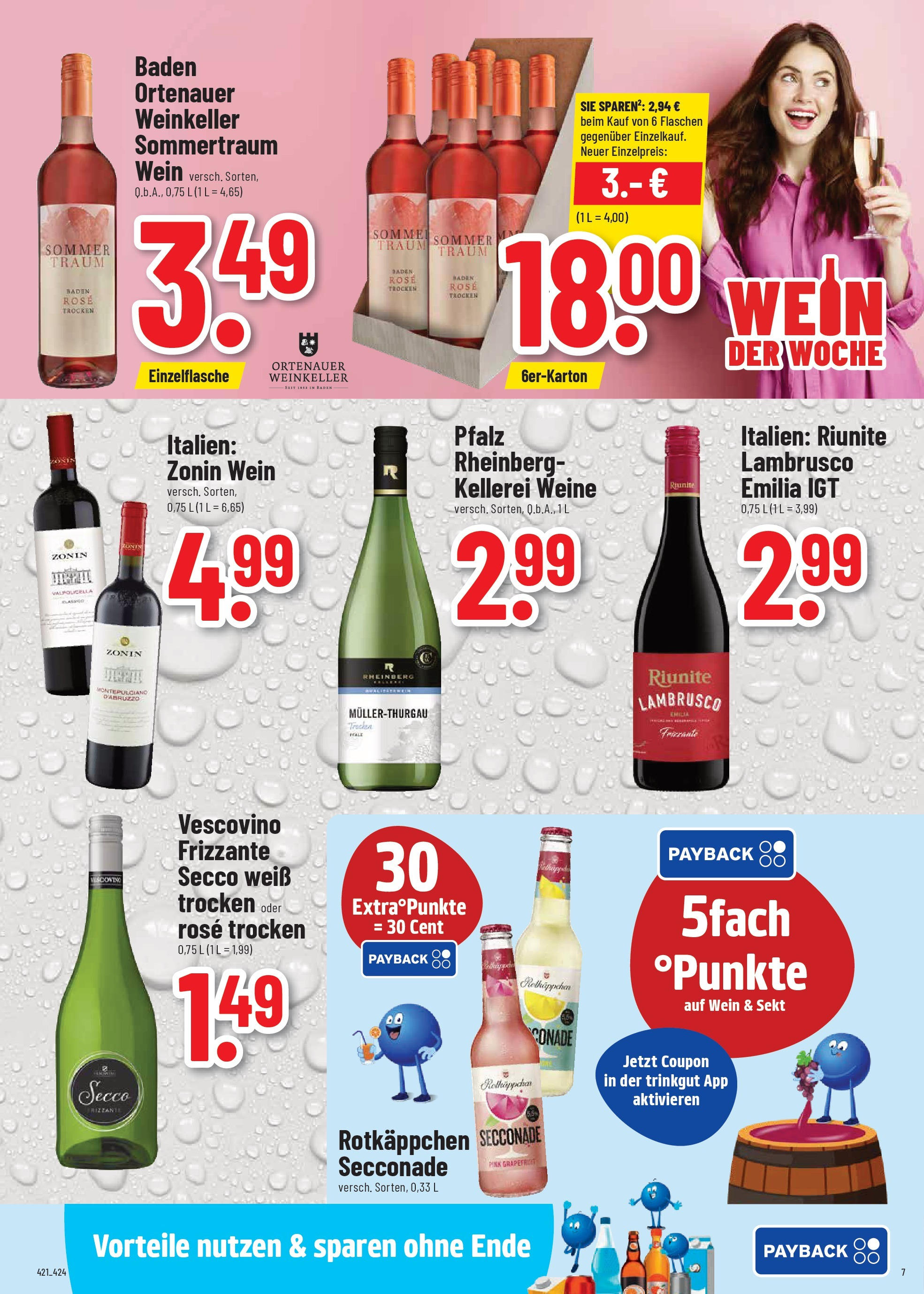 Trinkgut prospekt Wittlich	 (ab 29.06.2025) » Angebote online | Seite: 7 | Produkte: Sekt, Grapefruit, Rotkäppchen, Wein