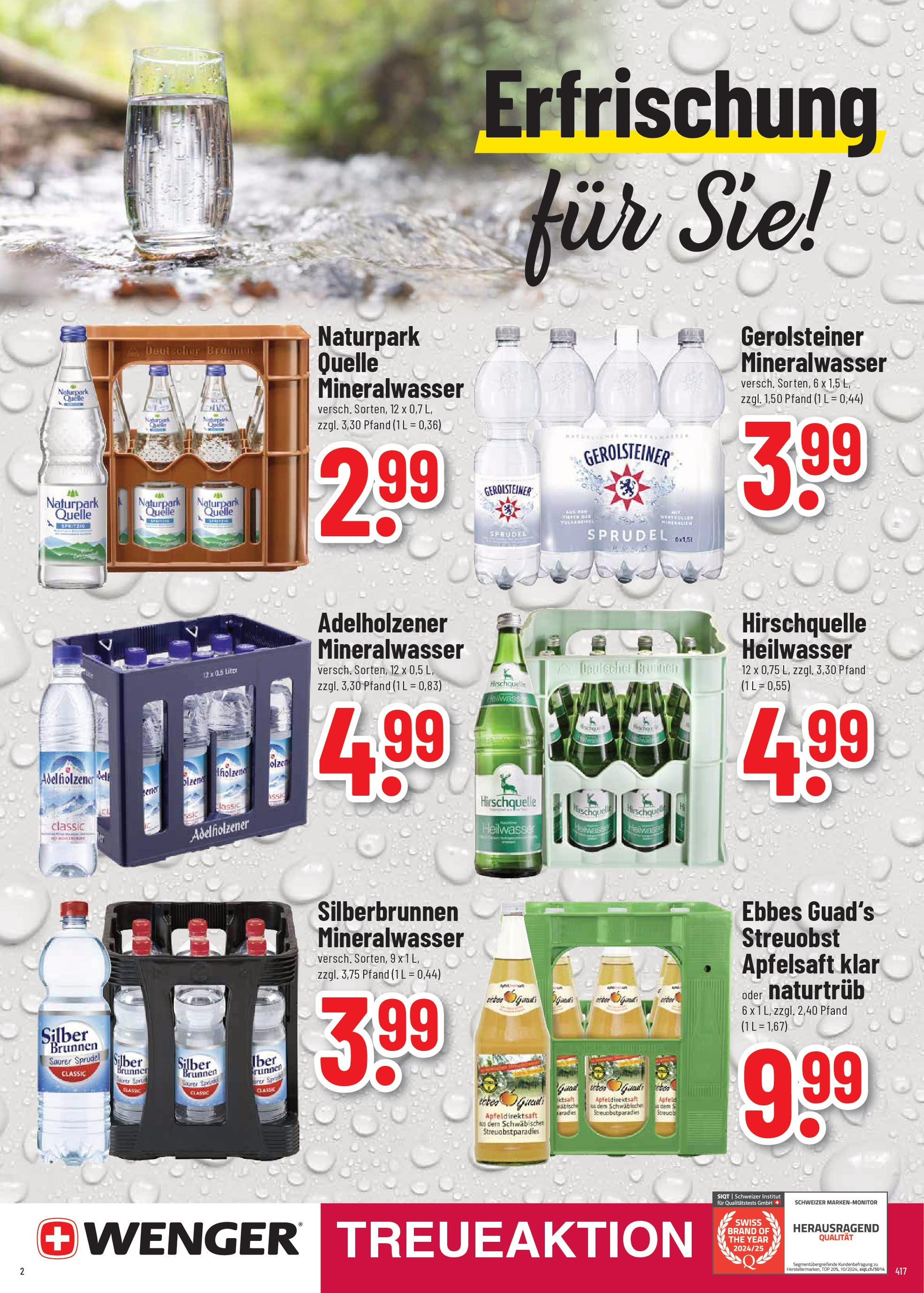 Trinkgut prospekt Crailsheim	 (ab 29.06.2025) » Angebote online | Seite: 2 | Produkte: Top, Apfelsaft, Mineralwasser, Gerolsteiner