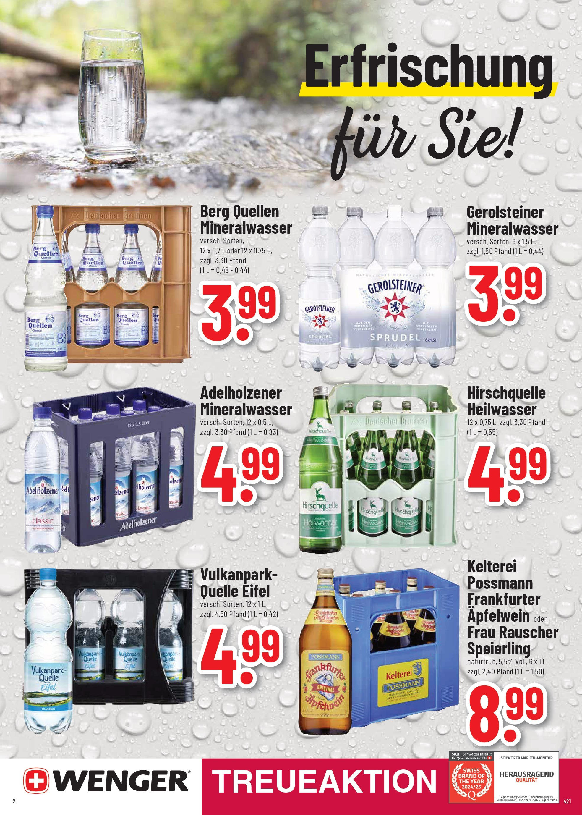 Trinkgut prospekt Wittlich	 (ab 29.06.2025) » Angebote online | Seite: 2 | Produkte: Adelholzener, Mineralwasser, Gerolsteiner