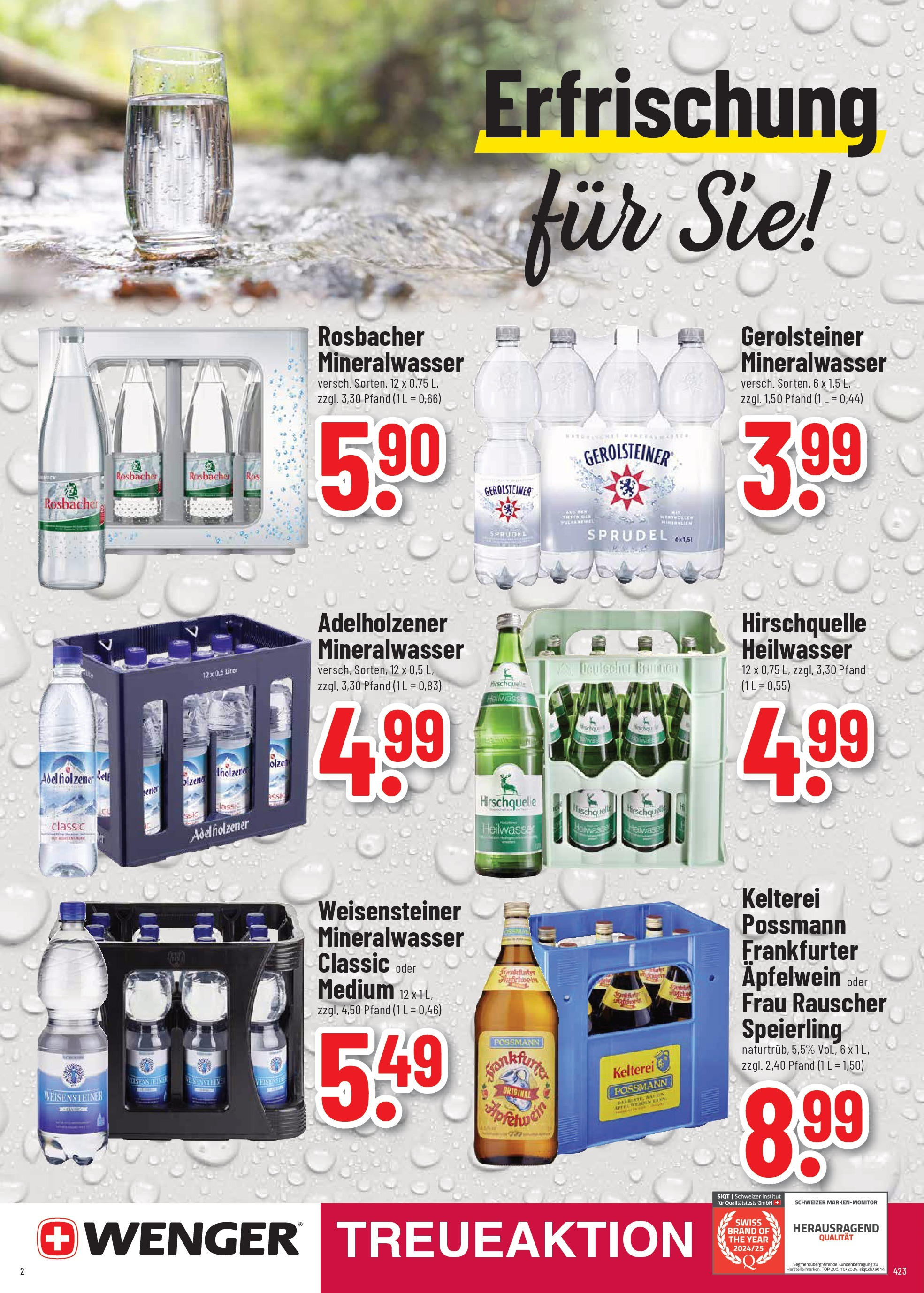 Trinkgut prospekt Bad Kreuznach	 (ab 29.06.2025) » Angebote online | Seite: 2 | Produkte: Top, Adelholzener, Mineralwasser, Gerolsteiner