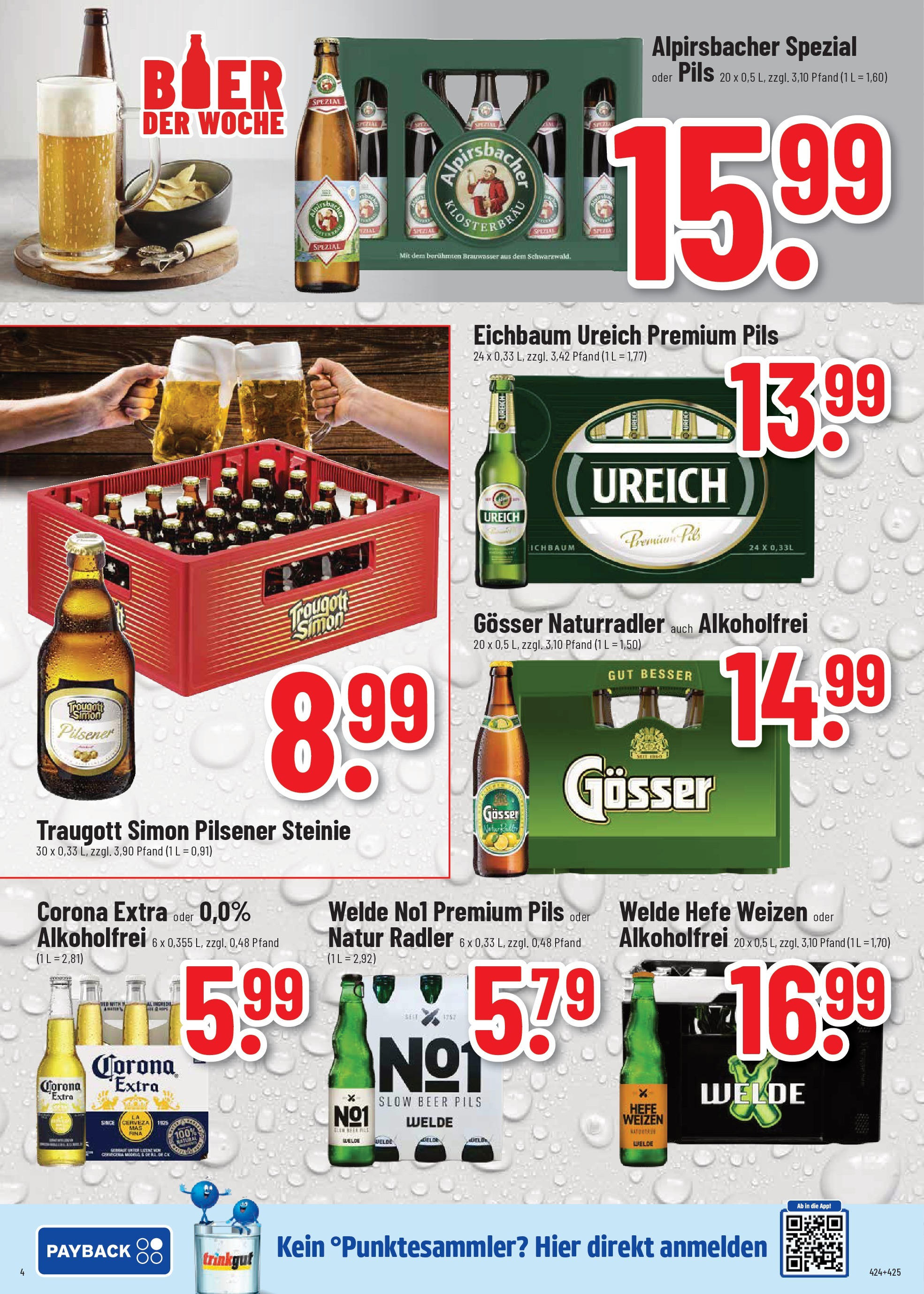 Trinkgut prospekt Worms	 (ab 29.06.2025) » Angebote online | Seite: 4 | Produkte: Pils, Radler