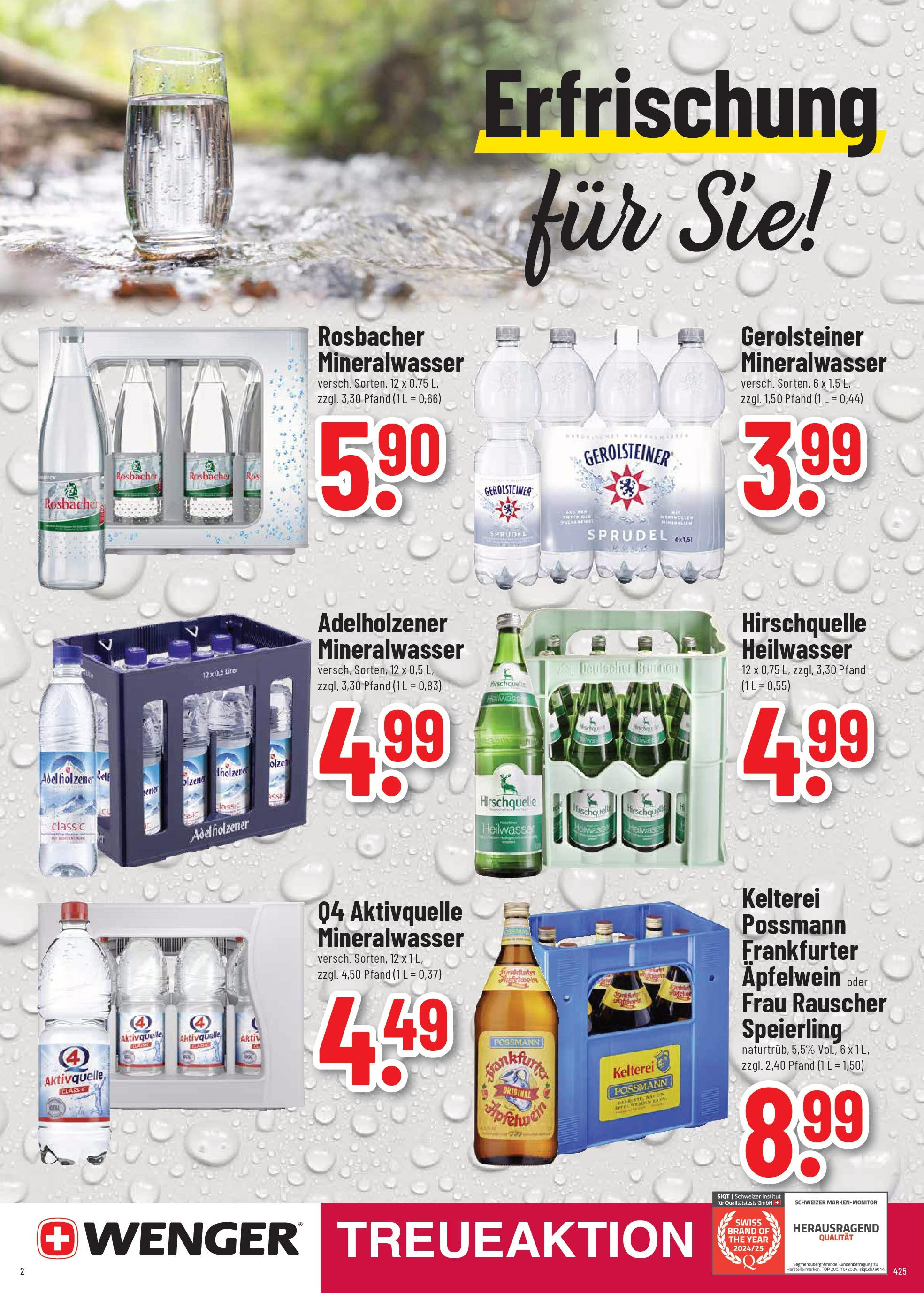 Trinkgut prospekt St. Leon-Rot	 (ab 29.06.2025) » Angebote online | Seite: 2 | Produkte: Top, Adelholzener, Mineralwasser, Gerolsteiner