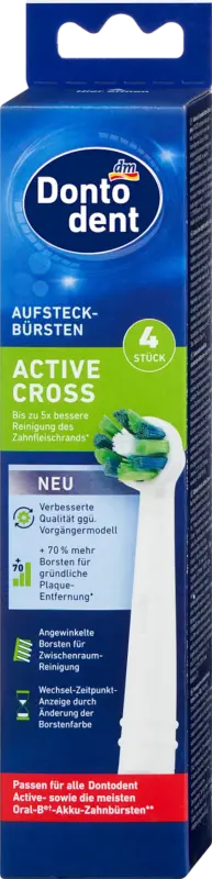 Dontodent Aufsteckbürste Active Cross