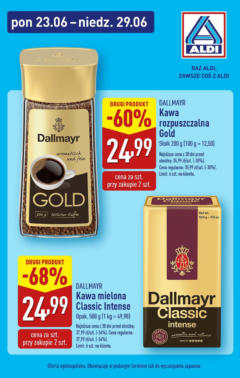 Pogląd oferty "Aldi Gazetka - Promocja kawa" - ważna od 23.06.2025