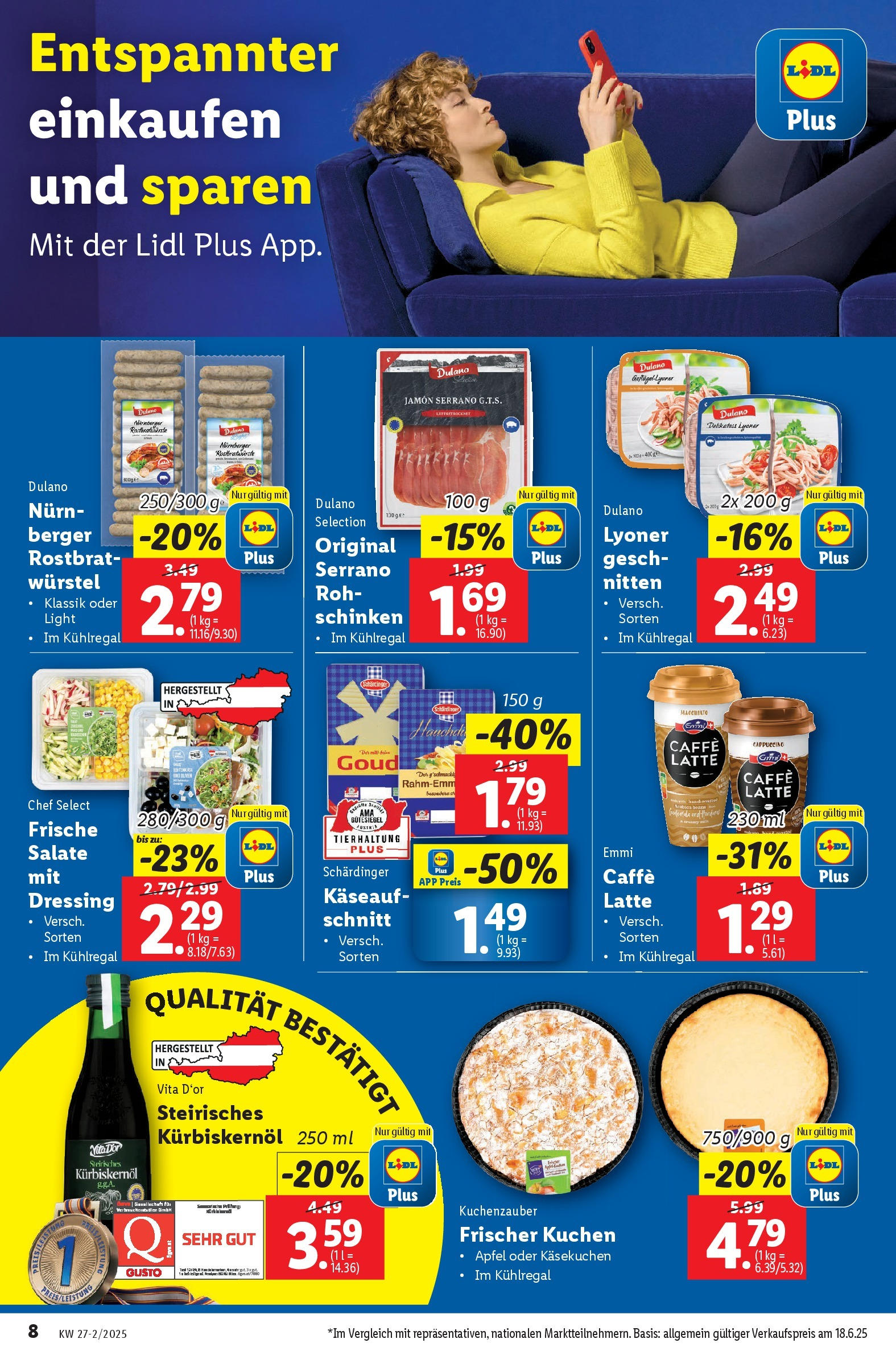 Lidl Flugblatt - Salzburg, Dornbirn, Jenbach ab 02.07.2025 - Angebote ab donnerstag | Seite: 10 | Produkte: Schinken, Äpfel