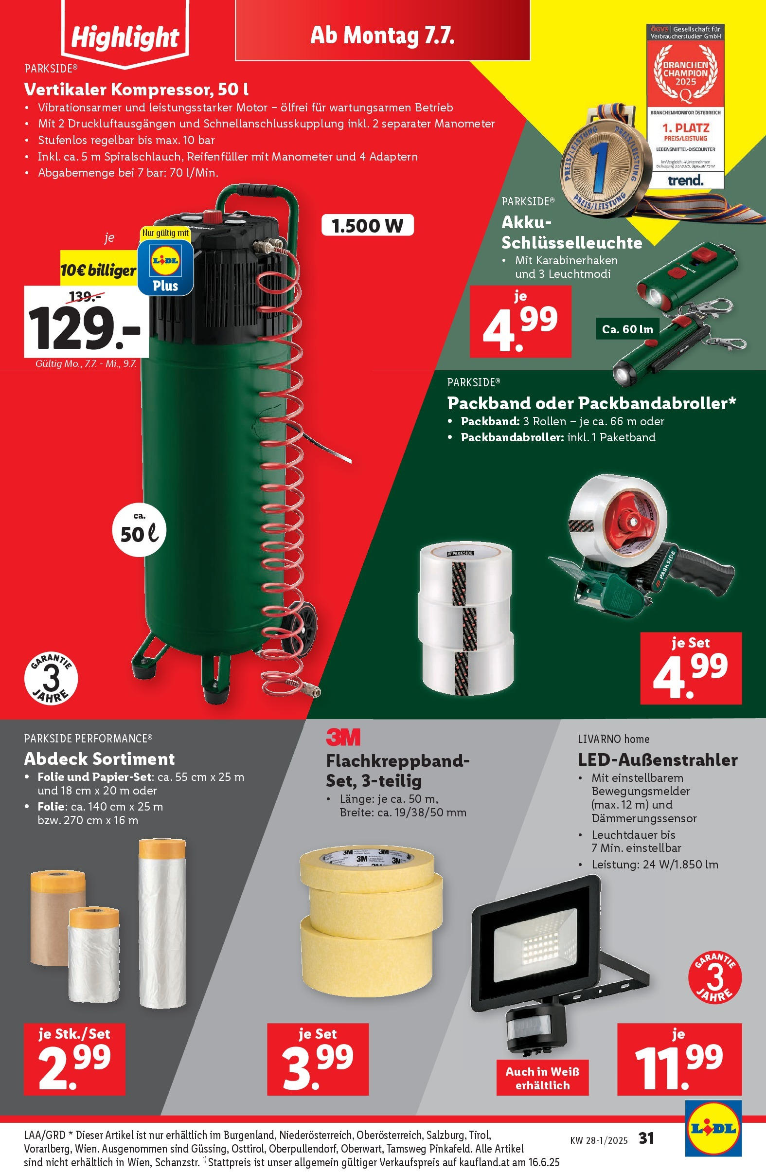Lidl Flugblatt - Salzburg, Dornbirn, Jenbach ab 02.07.2025 - Angebote ab donnerstag | Seite: 37 | Produkte: Manometer