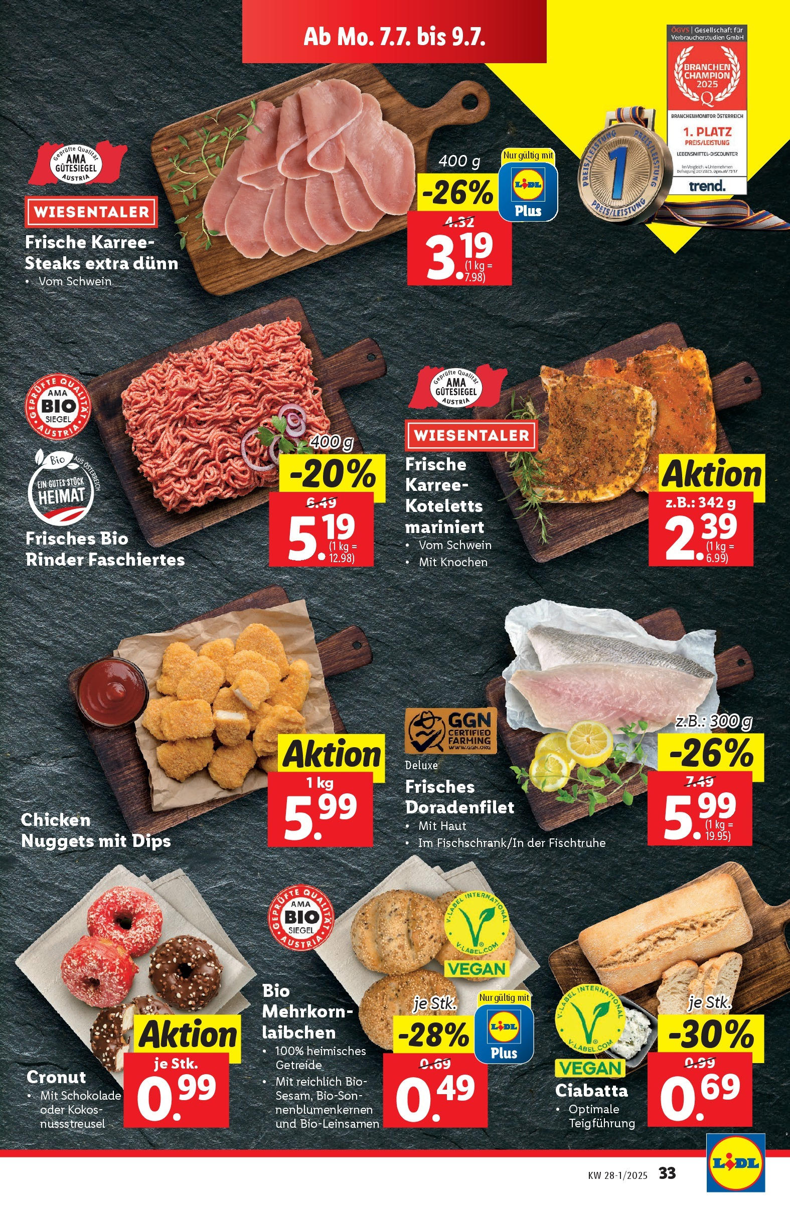 Lidl Flugblatt - Salzburg, Dornbirn, Jenbach ab 02.07.2025 - Angebote ab donnerstag | Seite: 39 | Produkte: Getreide, Schokolade