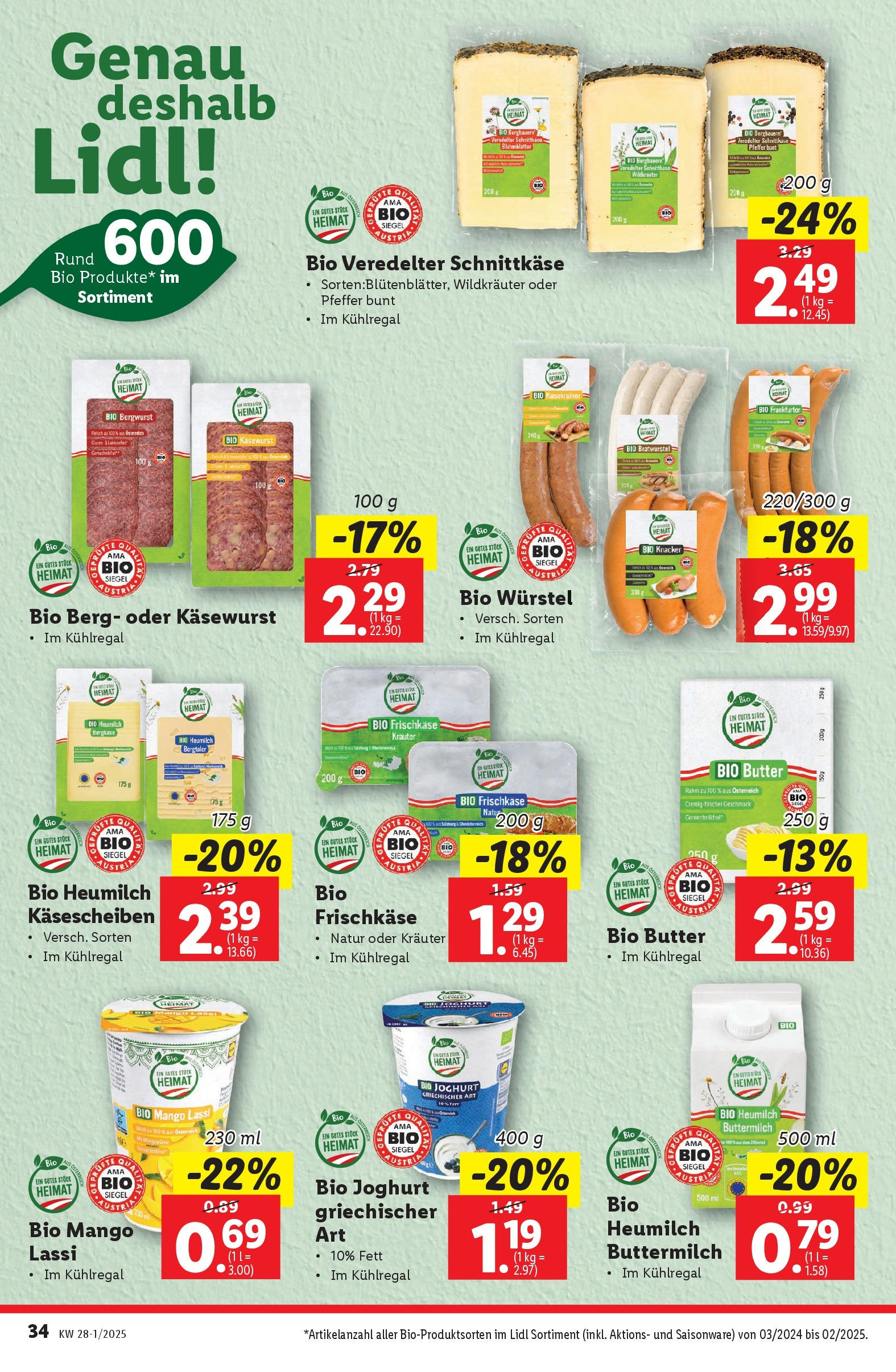 Lidl Flugblatt - Salzburg, Dornbirn, Jenbach ab 02.07.2025 - Angebote ab donnerstag | Seite: 40 | Produkte: Pfeffer, Mango, Butter, Joghurt