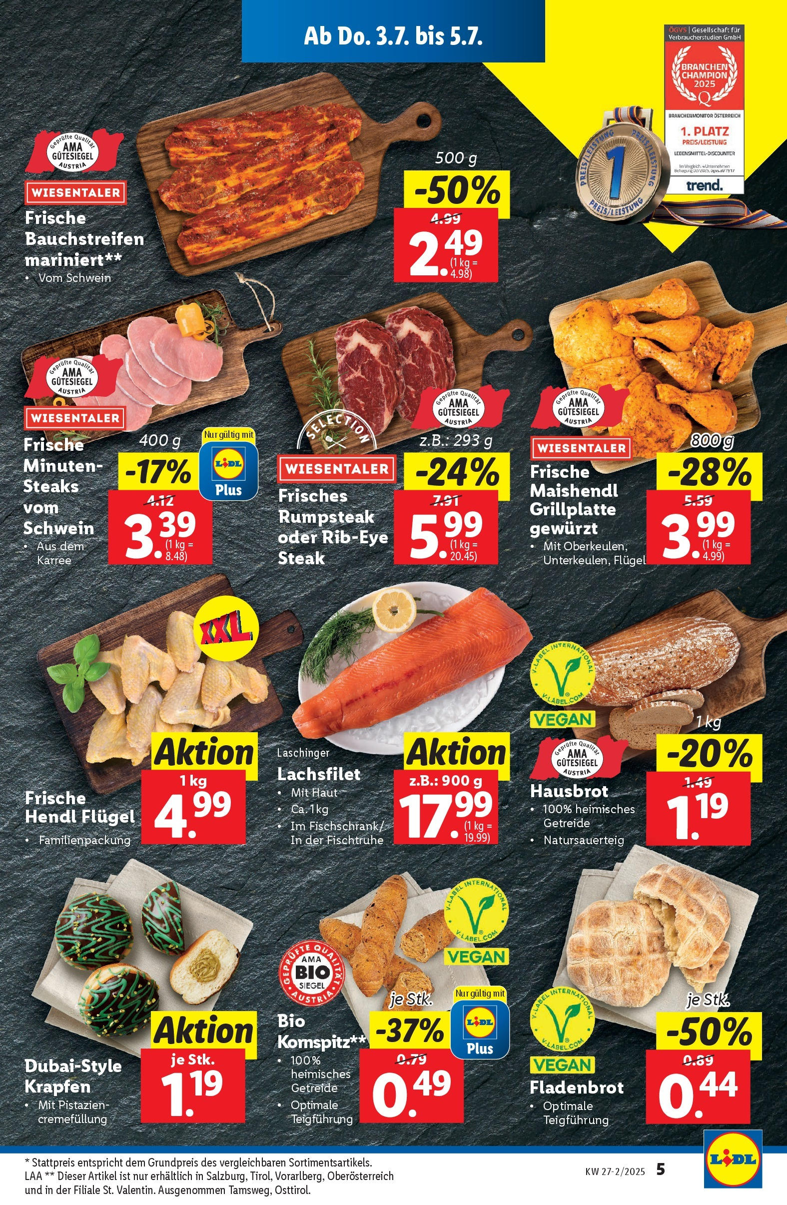 Lidl Flugblatt - Salzburg, Dornbirn, Jenbach ab 02.07.2025 - Angebote ab donnerstag | Seite: 7 | Produkte: Getreide