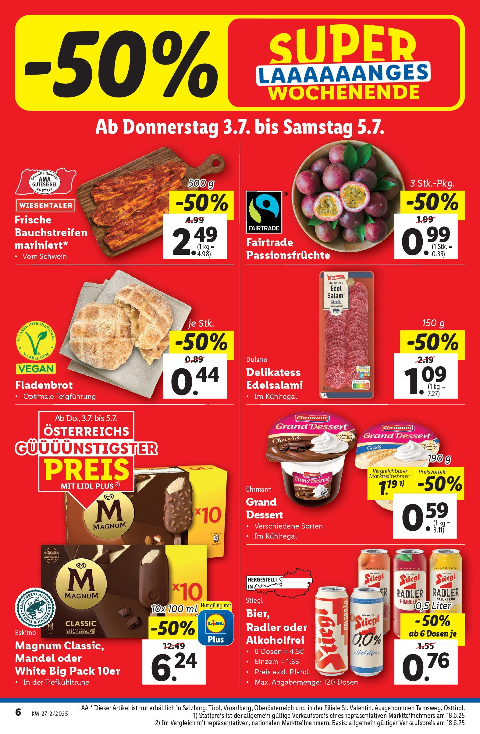 Lidl Flugblatt - Salzburg, Dornbirn, Jenbach ab 02.07.2025 - Angebote ab donnerstag | Seite: 8 | Produkte: Himbeere, Salami