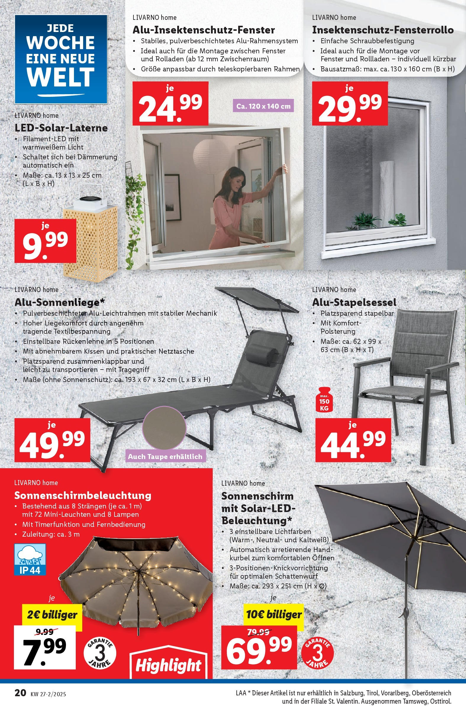 Lidl Flugblatt - Salzburg, Dornbirn, Jenbach ab 02.07.2025 - Angebote ab donnerstag | Seite: 22 | Produkte: Kissen