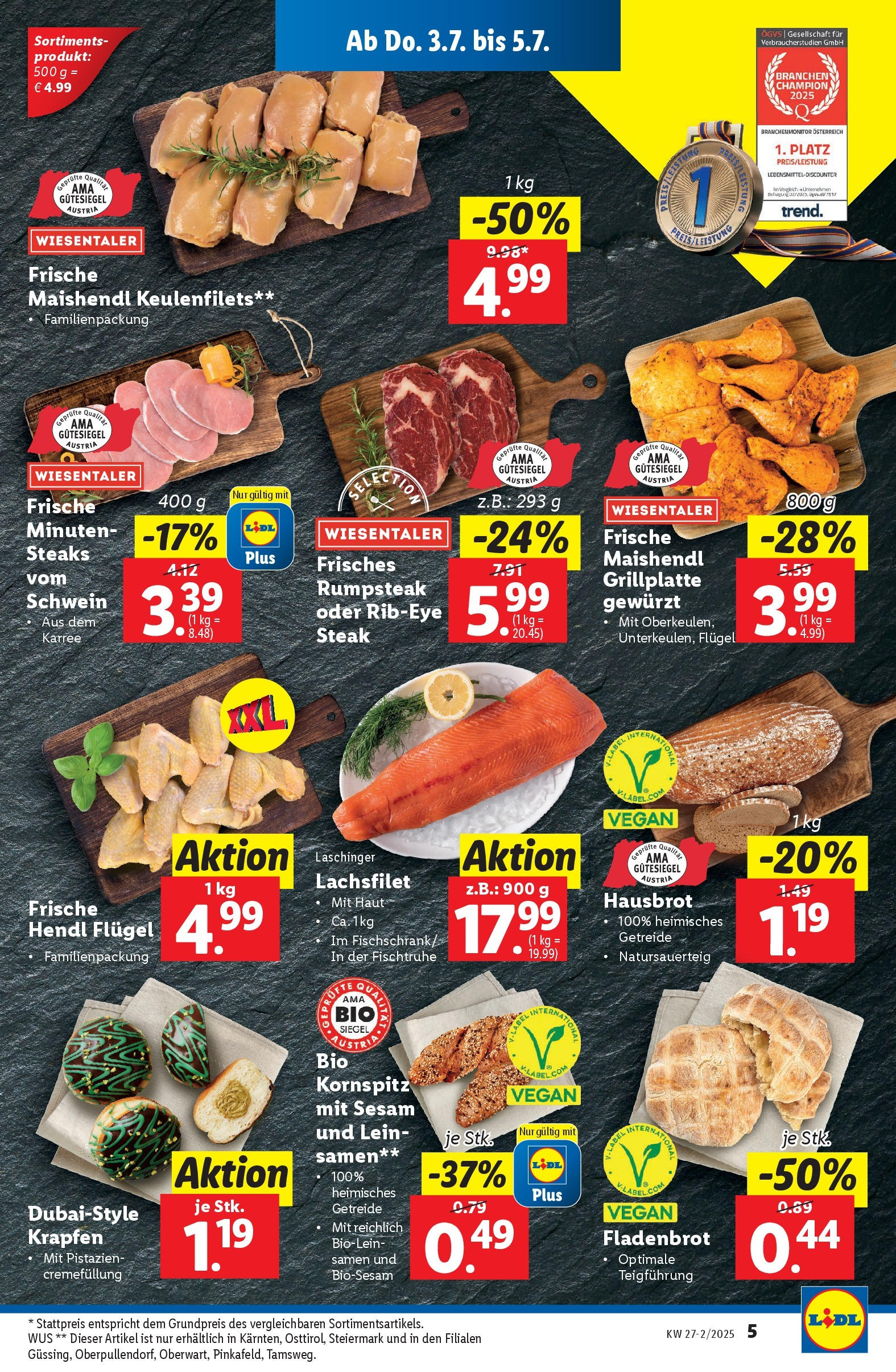 Lidl Flugblatt - Graz, Klagenfurt ab 02.07.2025 - Angebote ab donnerstag | Seite: 7 | Produkte: Getreide