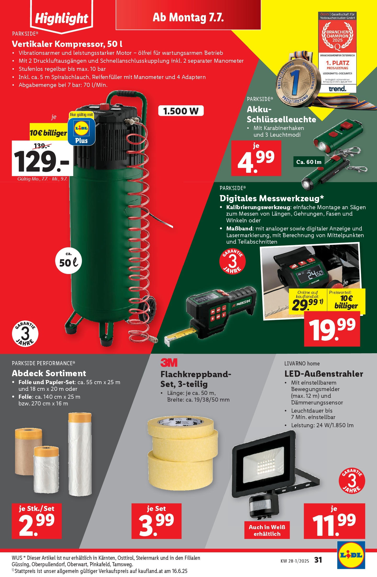 Lidl Flugblatt - Graz, Klagenfurt ab 02.07.2025 - Angebote ab donnerstag | Seite: 37 | Produkte: Manometer